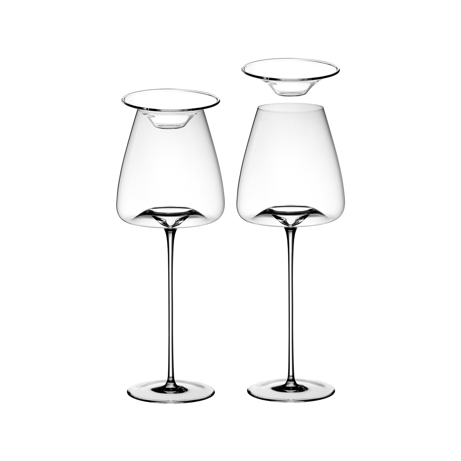ZIEHER Rotweinglas »Weingläser + Deckel Vision Intense 640 ml 2er Set trans günstig online kaufen