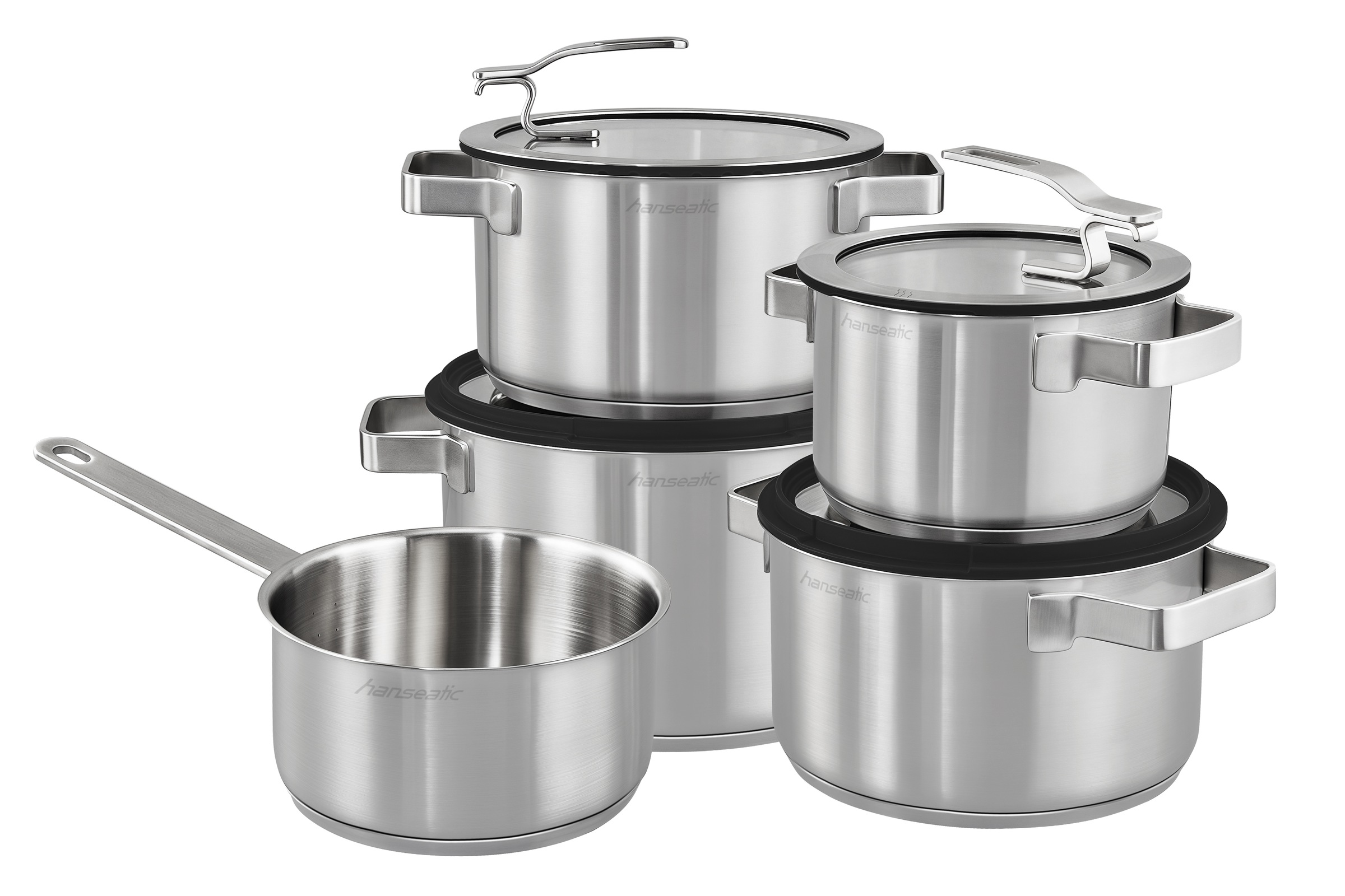 Hanseatic Topf-Set »STYLE« Set, Fleischtopf 1x 16 cm / 2x 20 cm / 1x 24 cm, günstig online kaufen