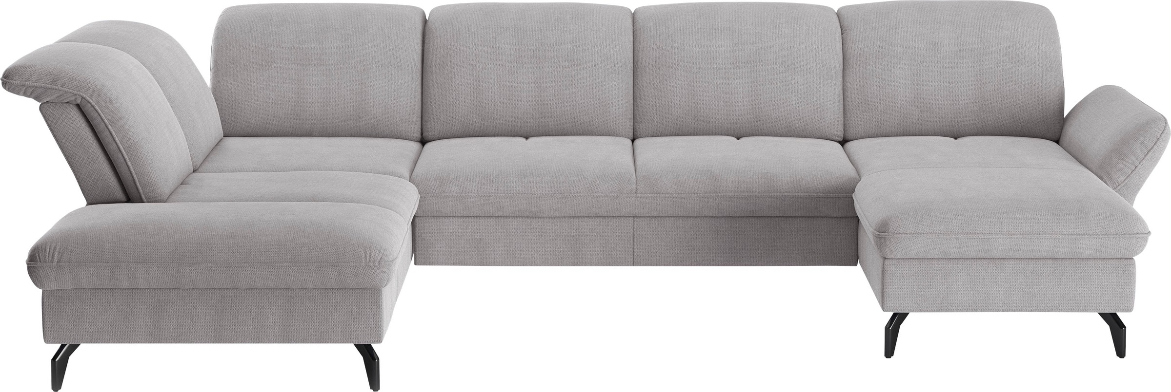 sit&more Wohnlandschaft »Leandro U-Form«, Wahlweise mit Bett-, Kopfteil - u günstig online kaufen