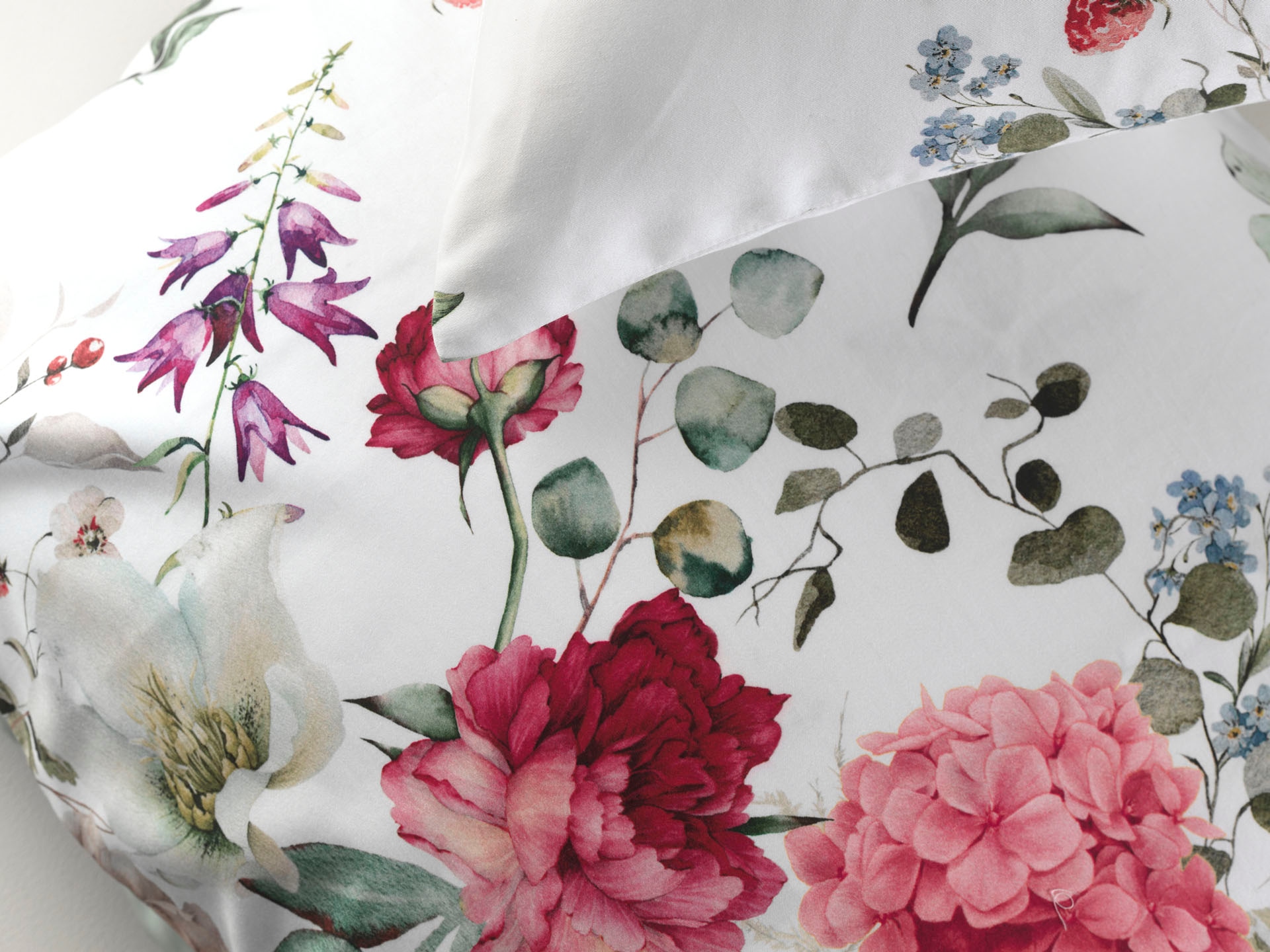 Heckett & Lane Bettwäsche »Ghirlanda« 2 tlg. 100% Baumwolle, hochwertiges Mako-Satin, Bettwäsche ab 135x200 cm.