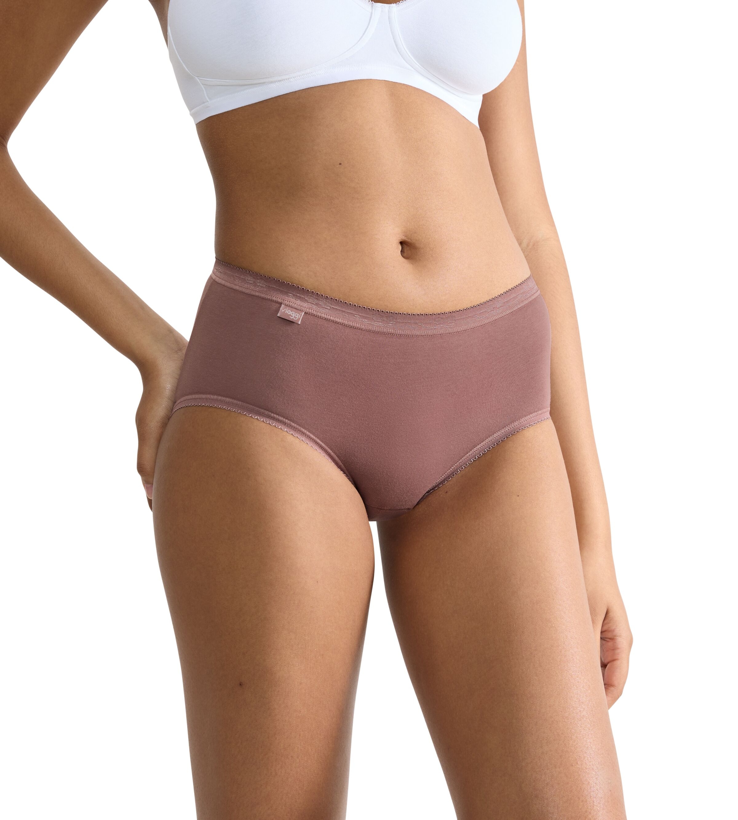 sloggi Midislip »Basic+«, (3er Pack), Baumwollmix, klassischer Stil, mittelhoher Bund, Softnähte