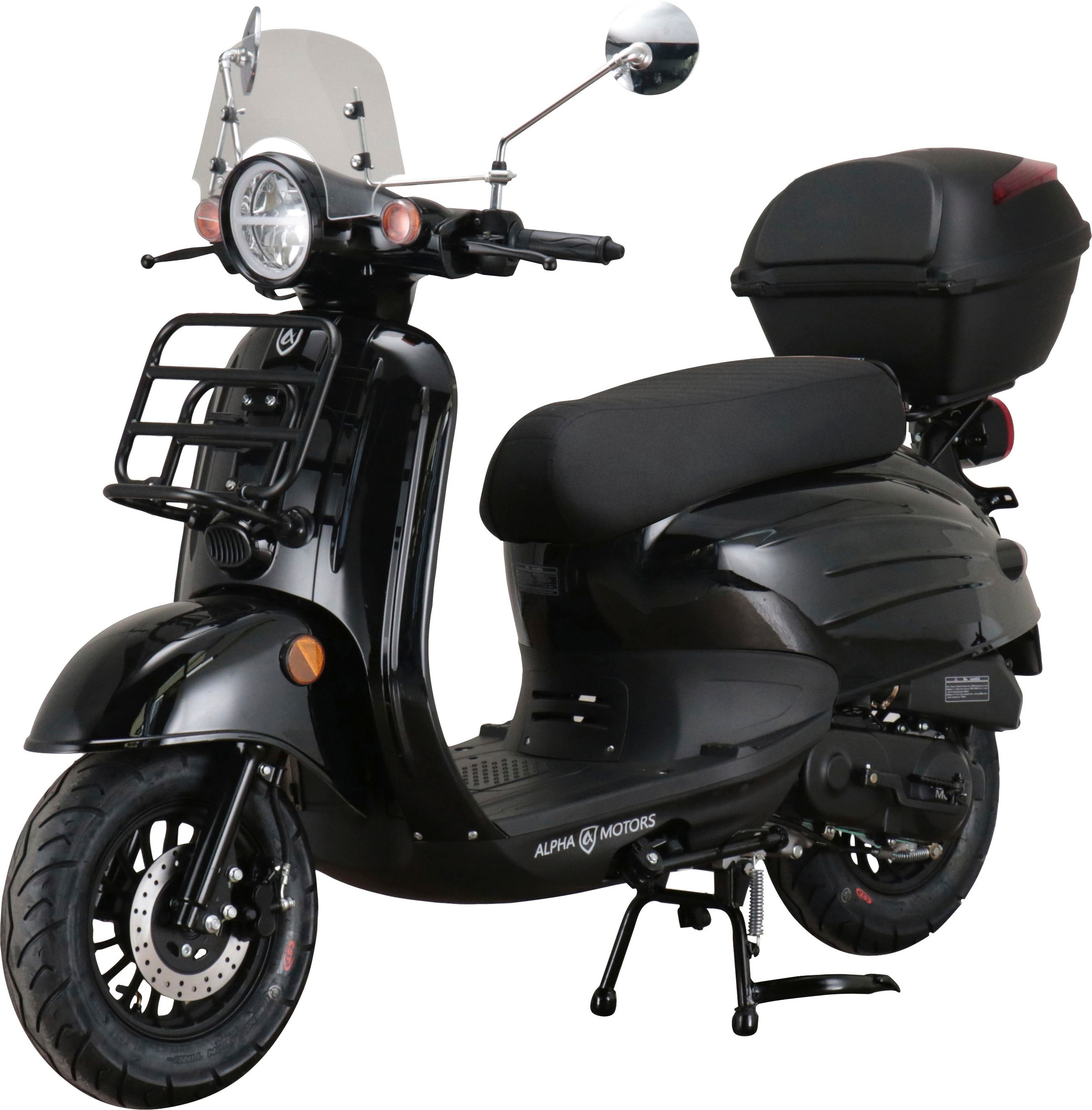 Alpha Motors Motorroller »Adria«, 50 cm³, 45 km/h, Euro 5, 3,1 PS, (inkl. Windschild und Topcase), mit Lenkerschloss und Windschild
