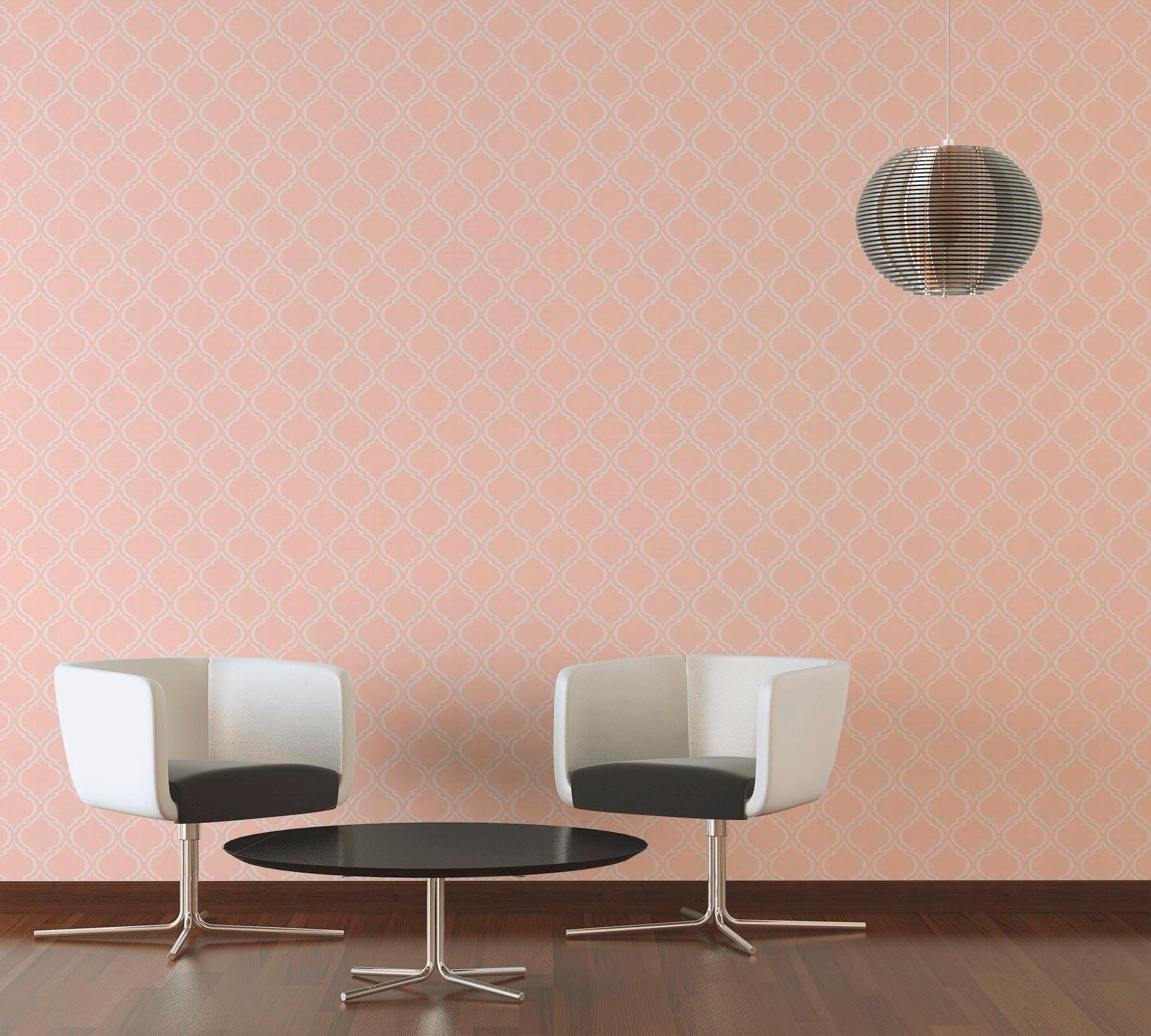 living walls Textiltapete »Di Seta«, Barock-ornamental-gemustert, Klassik Tapete Art Deco Tapeten Wohnzimmer Schlafzimmer Küche Design