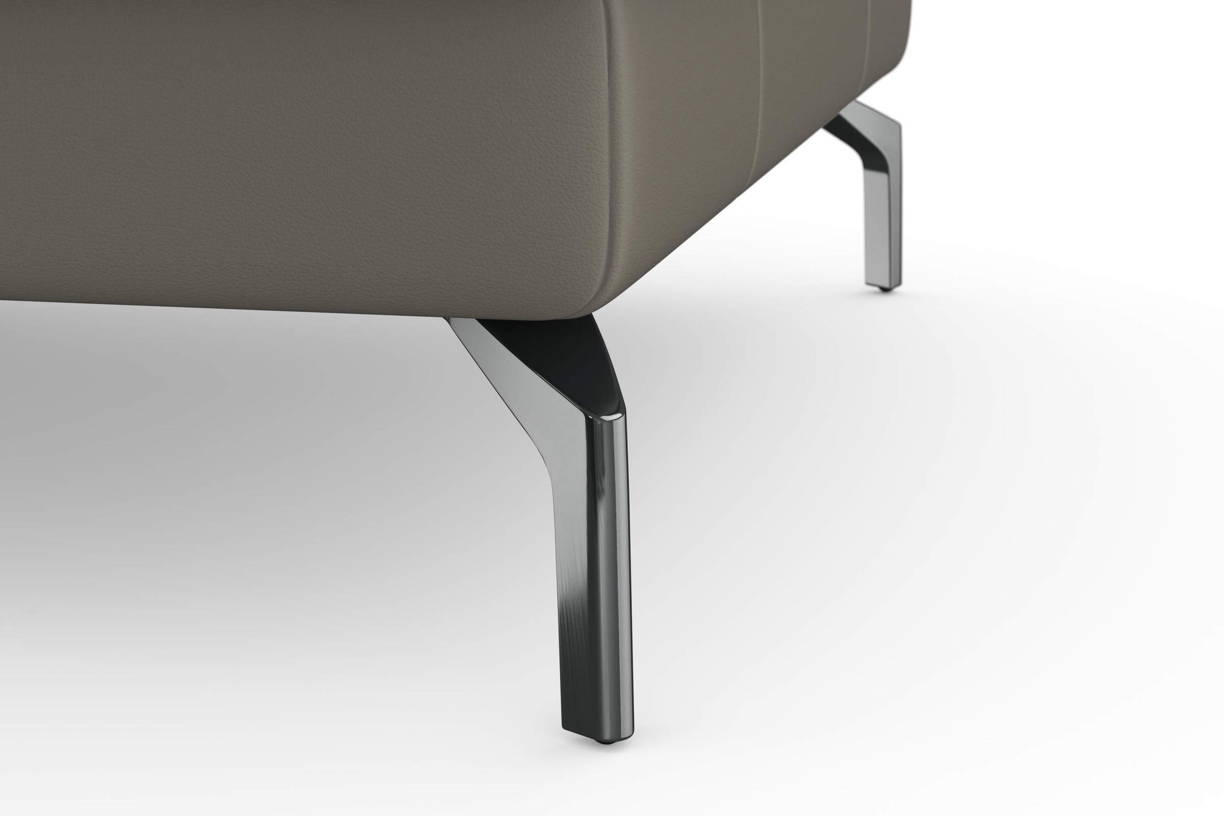 sit&more Ecksofa »Bendigo L-Form«, inklusive Sitztiefenverstellung, Bodenfreiheit 15 cm, in 2 Fußfarben