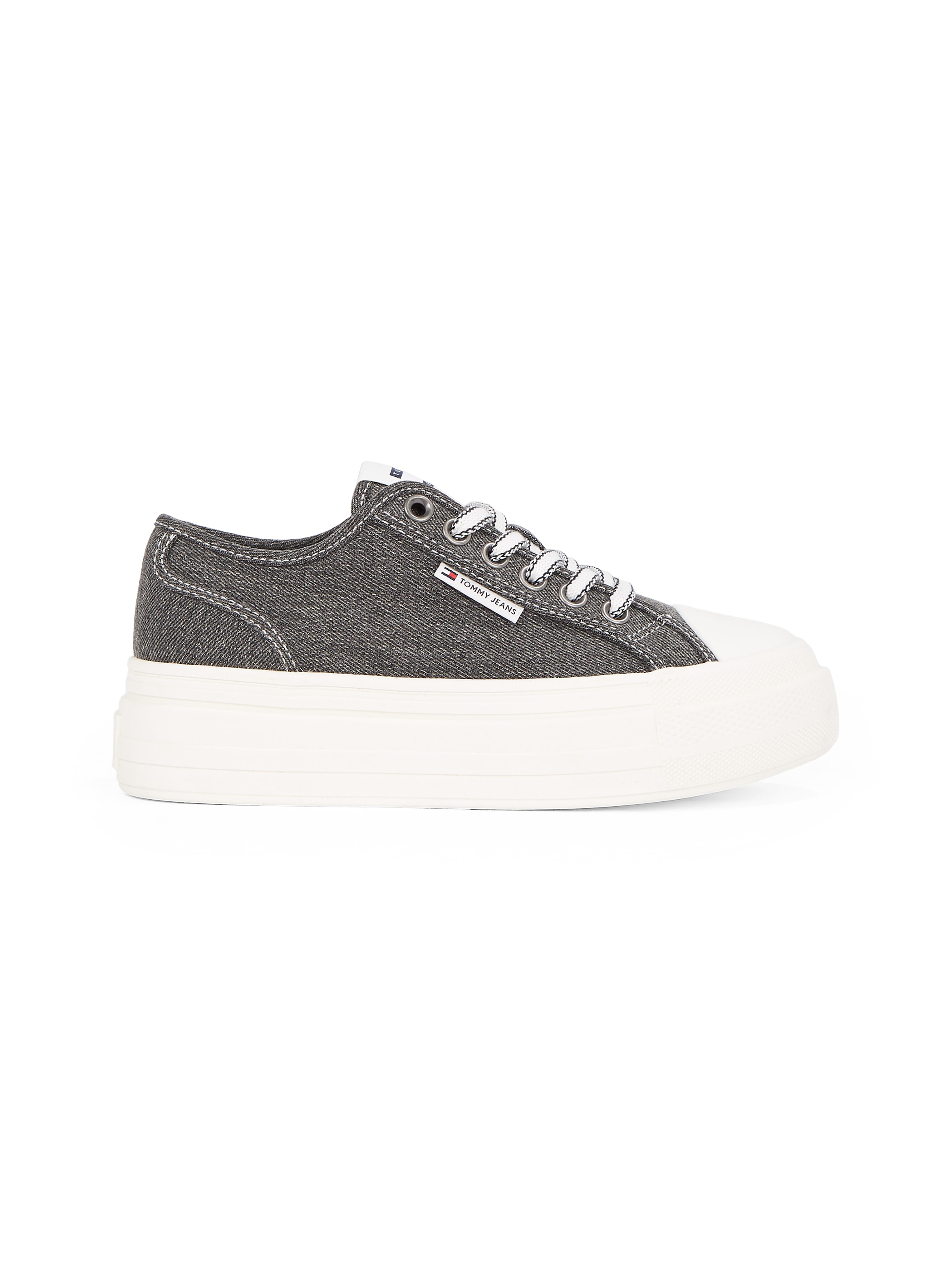 Tommy Jeans Plateausneaker »TJW FOXING FLATFORM LC«  , Freizeitschuh, Halbschuh, Schnürschuh im Jeans-Look