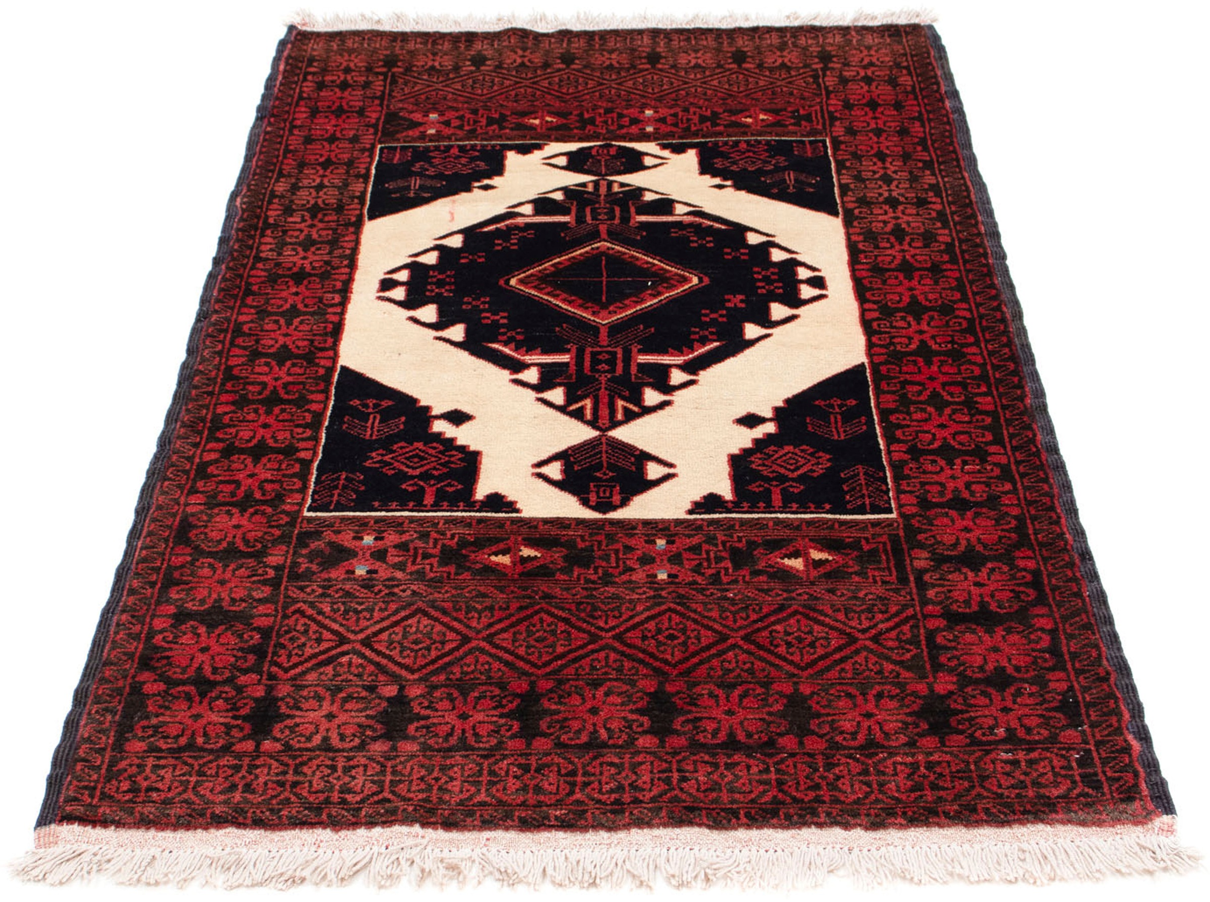 morgenland Orientteppich »Belutsch - 157 x 87 cm - dunkelrot«, rechteckig, günstig online kaufen