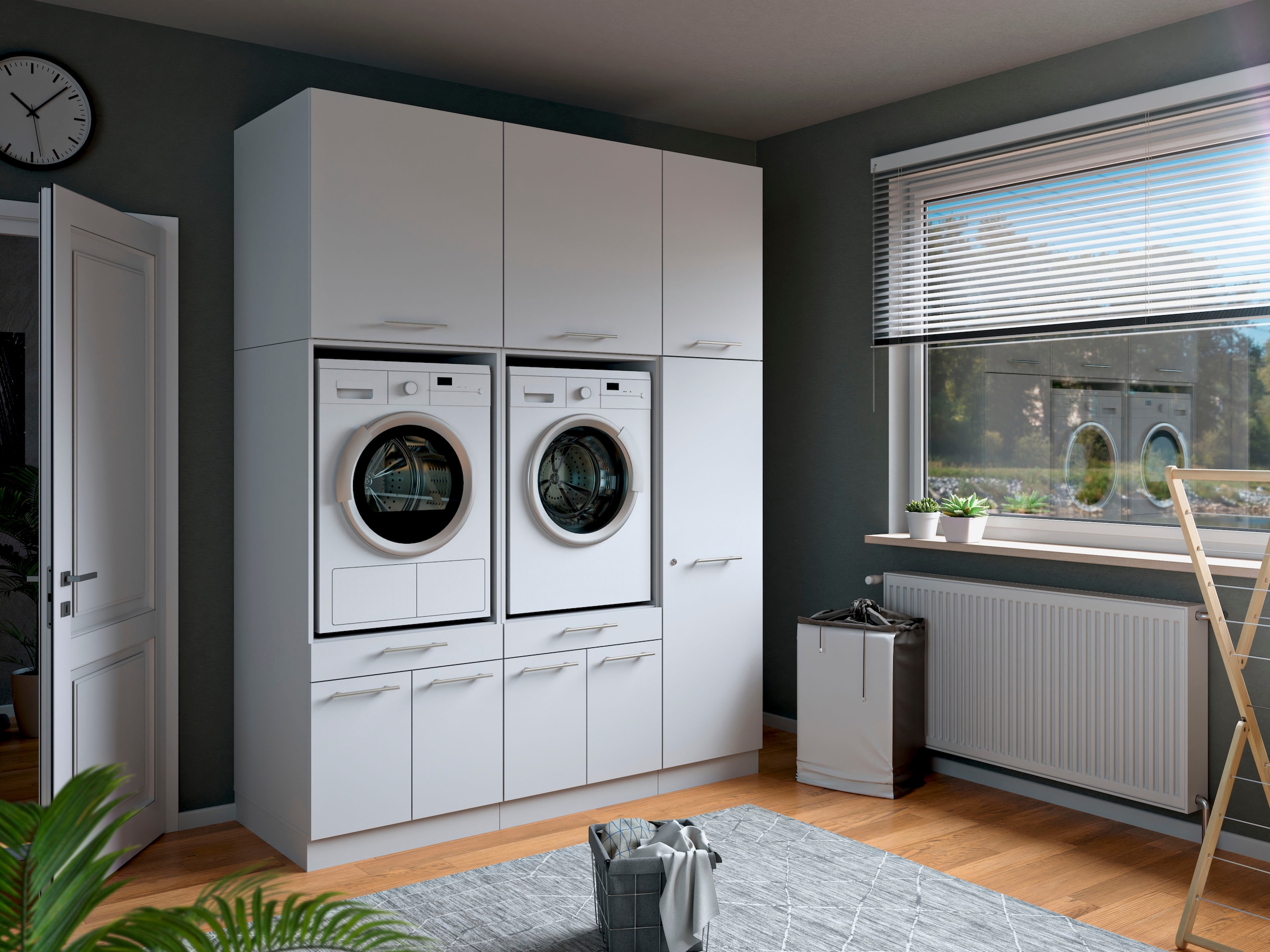 Laundreezy Mehrzweckschrank-Set »Laundreezy, 6-tlg. Mehrzweckschrank-Set B/H/T 186/238/68 cm« 6 Stk. tlg.