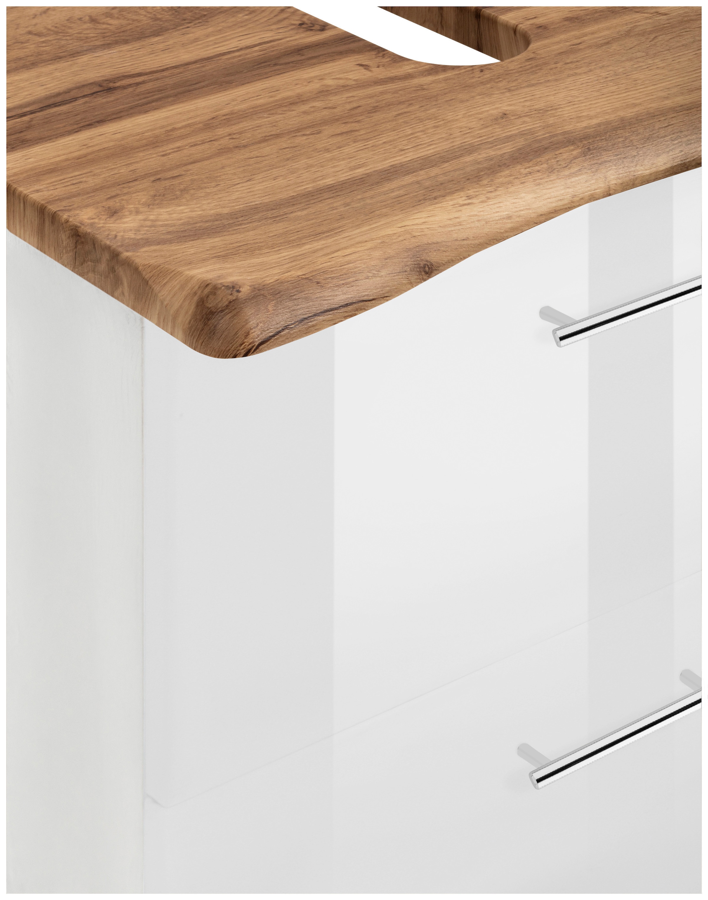 welltime Waschbeckenunterschrank »Trento, verschiedene Ausführungen und Farben«, Badmöbel, Breite 60 cm, Beckenunterschrank auf Füßen, Made in Germany
