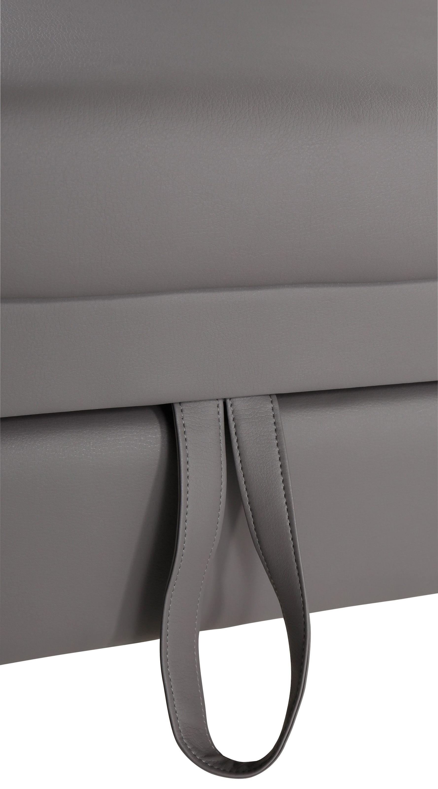 COTTA Polstergarnitur »Chef L-Form«, (Set), Set bestehend aus: Ecksofa mit Kopfteilverstellung & Hocker