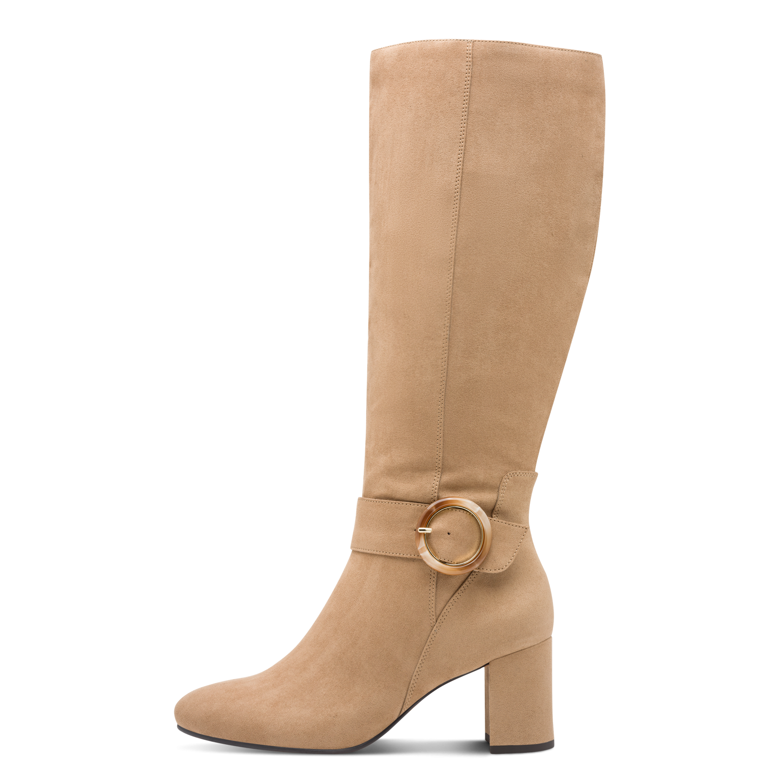 MARCO TOZZI Stiefel  , Blockabsatz, Businessstiefel, Langschaftstiefel mit Zierschnalle