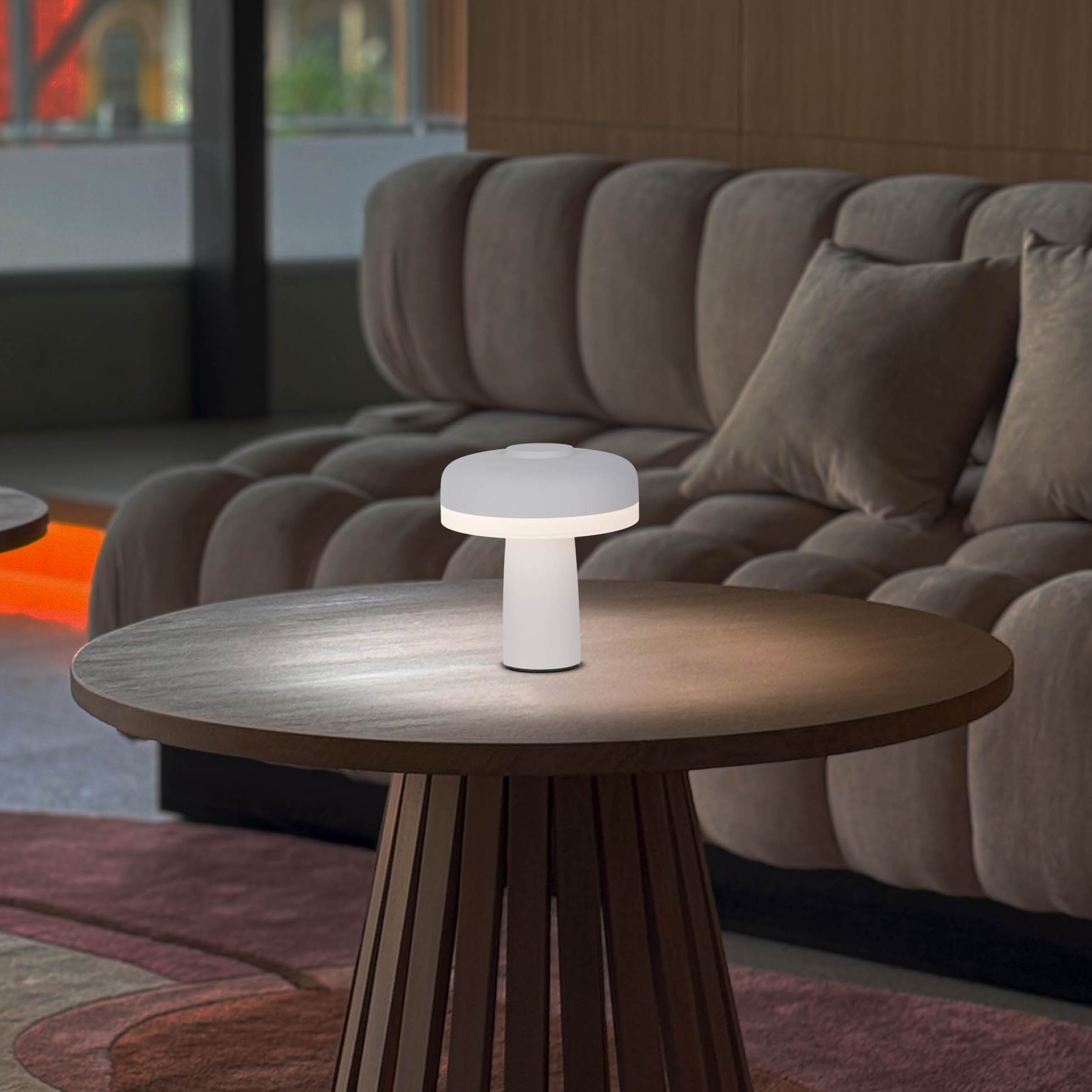 näve LED Tischleuchte »Pilu«, 1 flammig, Leuchtmittel LED-Modul | LED wechselbar, Akku, inkl. USB-Kabel 80cm, stufenweise dimmbar per Berührungssensor