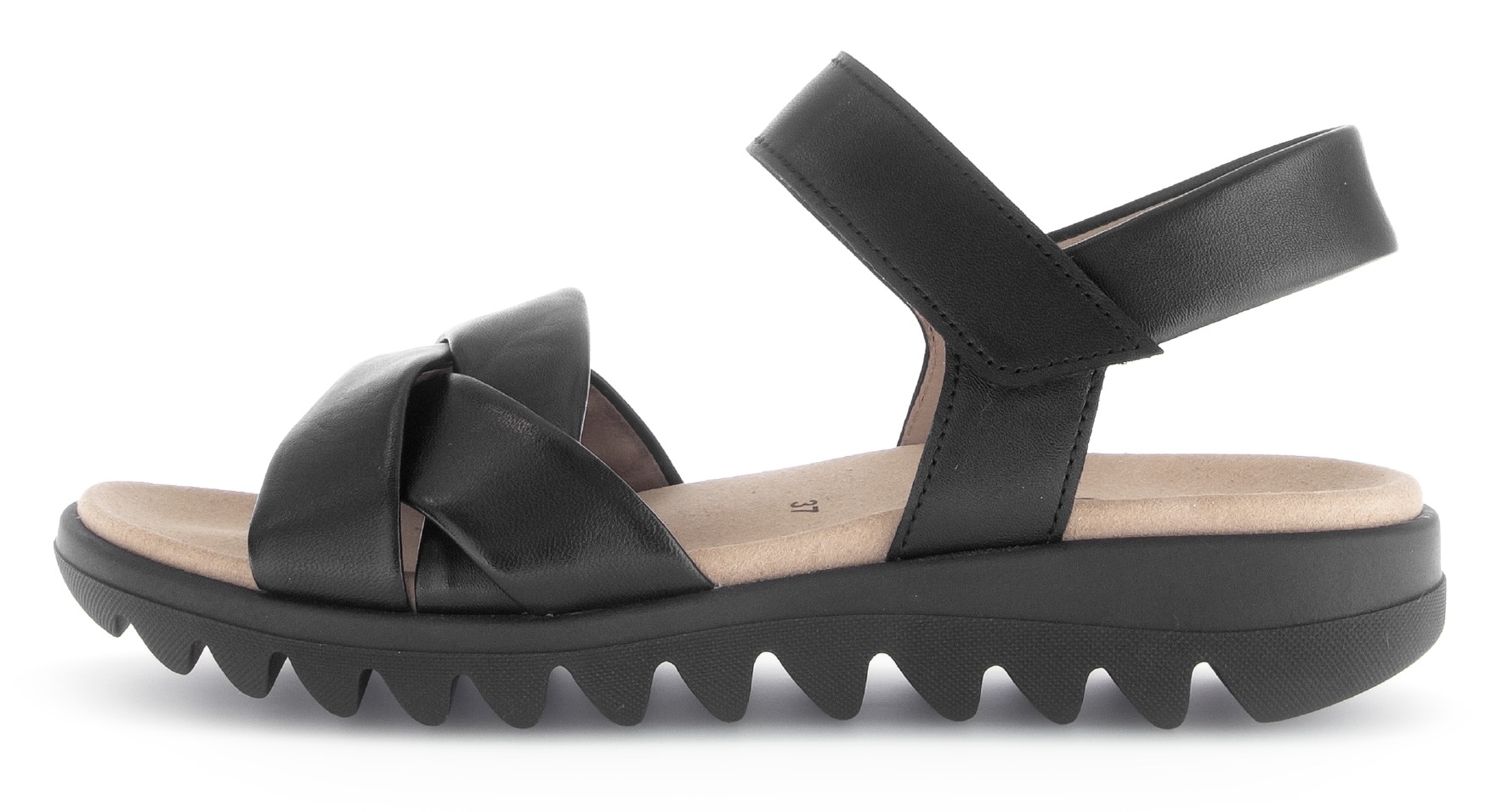 Gabor Riemchensandale, Sommerschuh, Keilsandalette, Bequemschuh mit Klettverschluss