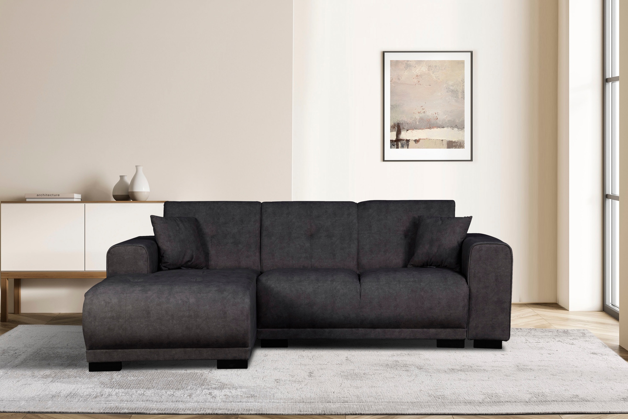 Home affaire Ecksofa »Langeland L-Form«, incl. 2 Zierkissen, Recamiere wahl günstig online kaufen