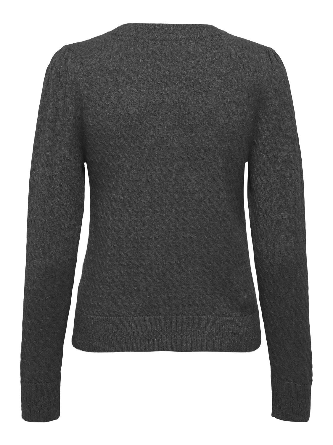 ONLY Rundhalspullover »ONLKATIA LS PUFF O-NECK CC KNT«, mit Strukturstrick