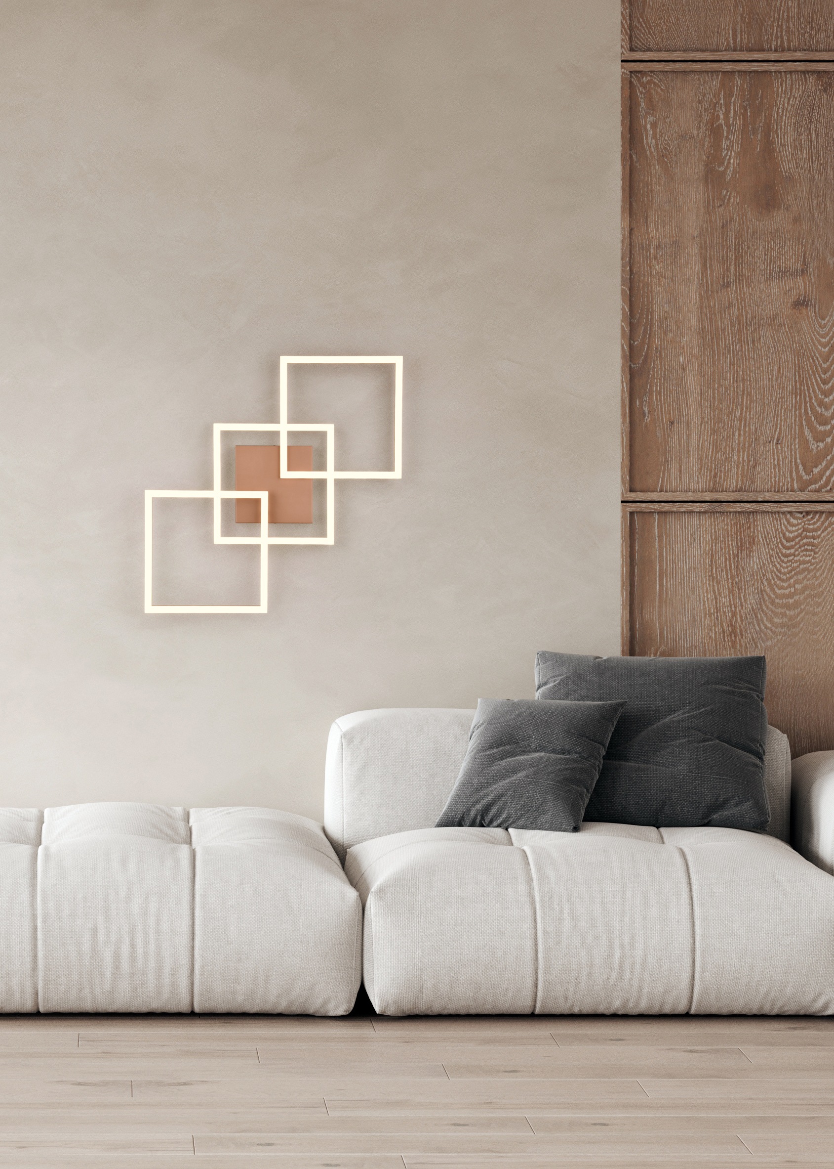 my home LED Deckenleuchte »ANTJE, Deckenlampe, schwenkbare LED-Rechtecke«, günstig online kaufen