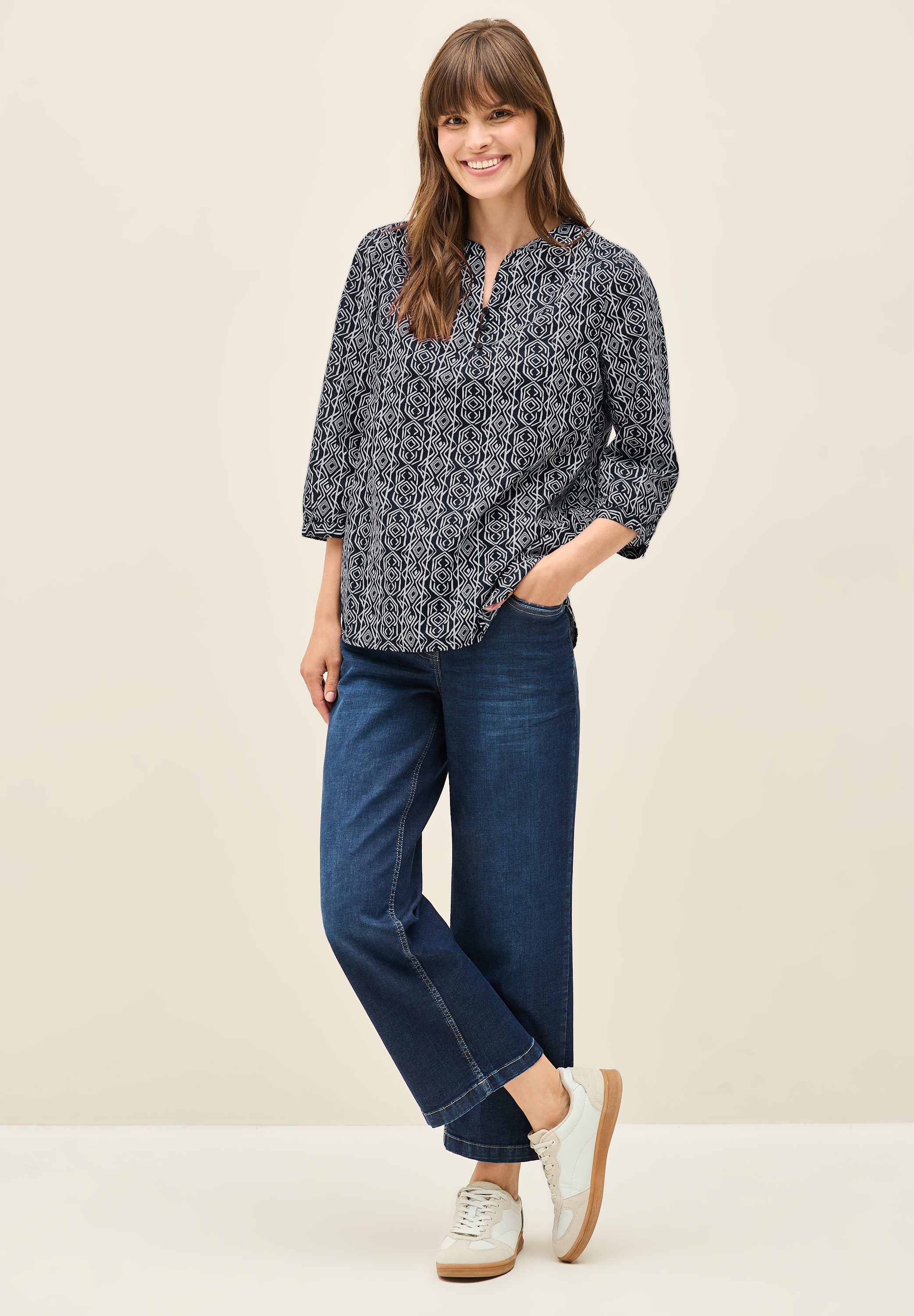Cecil Druckbluse, mit grafischem Muster