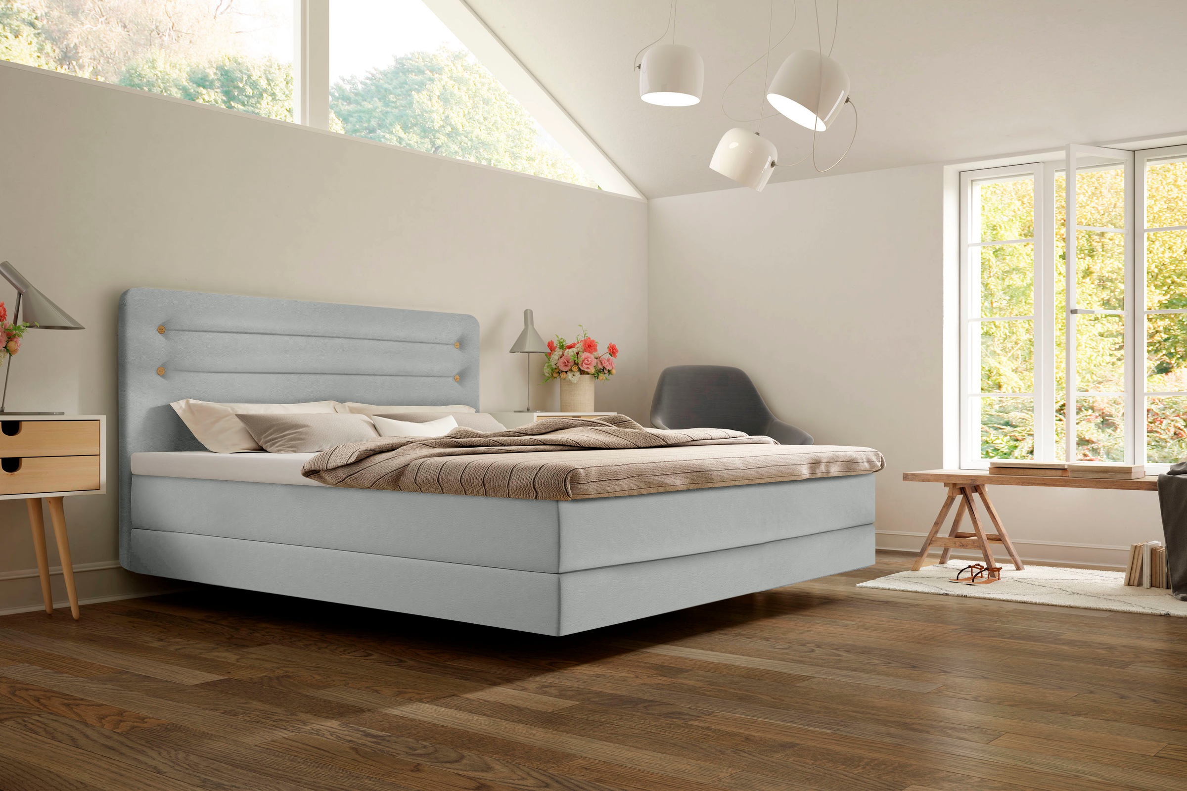 Bild von Schlaraffia Boxspringbett »Fidelio«, inkl. BULTEX® Topper, Fuß in Schwebeoptik