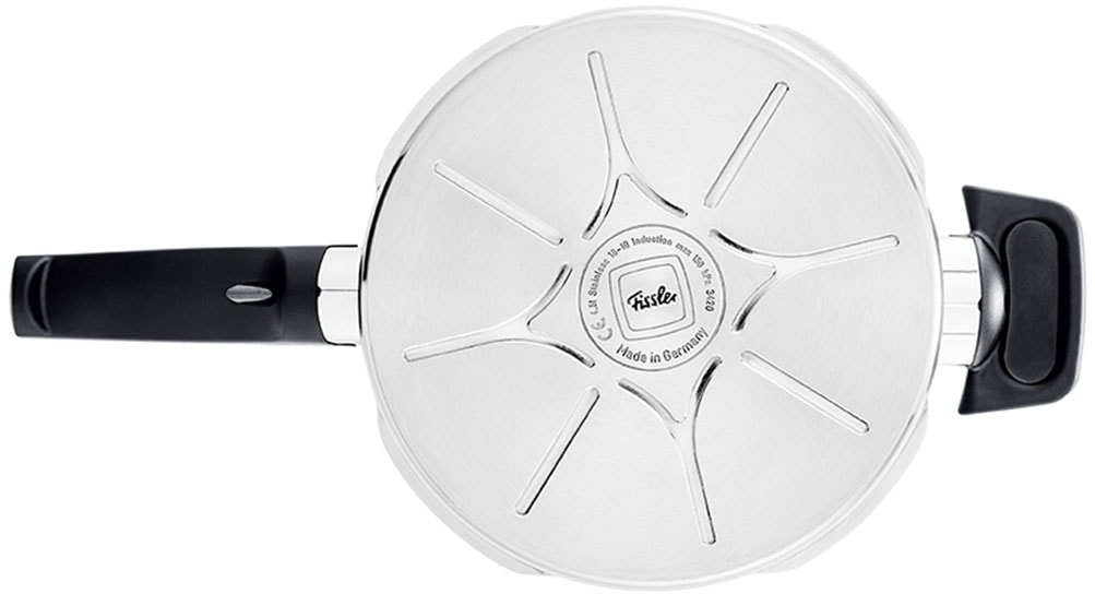 Fissler Schnellkochtopf »vitavit® premium Edelstahl Schnellkochtopf 4,5 L, Ø 22 cm«, Edelstahl 18/10, (3 tlg.), Verriegelungsanzeige, Einstellbares Abdampfen, Einstellbare Kochstufen