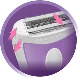 Remington Elektrorasierer »Compact smooth&silky WSF4810« für Nass-und Trockenanwendung, batteriebetrieben
