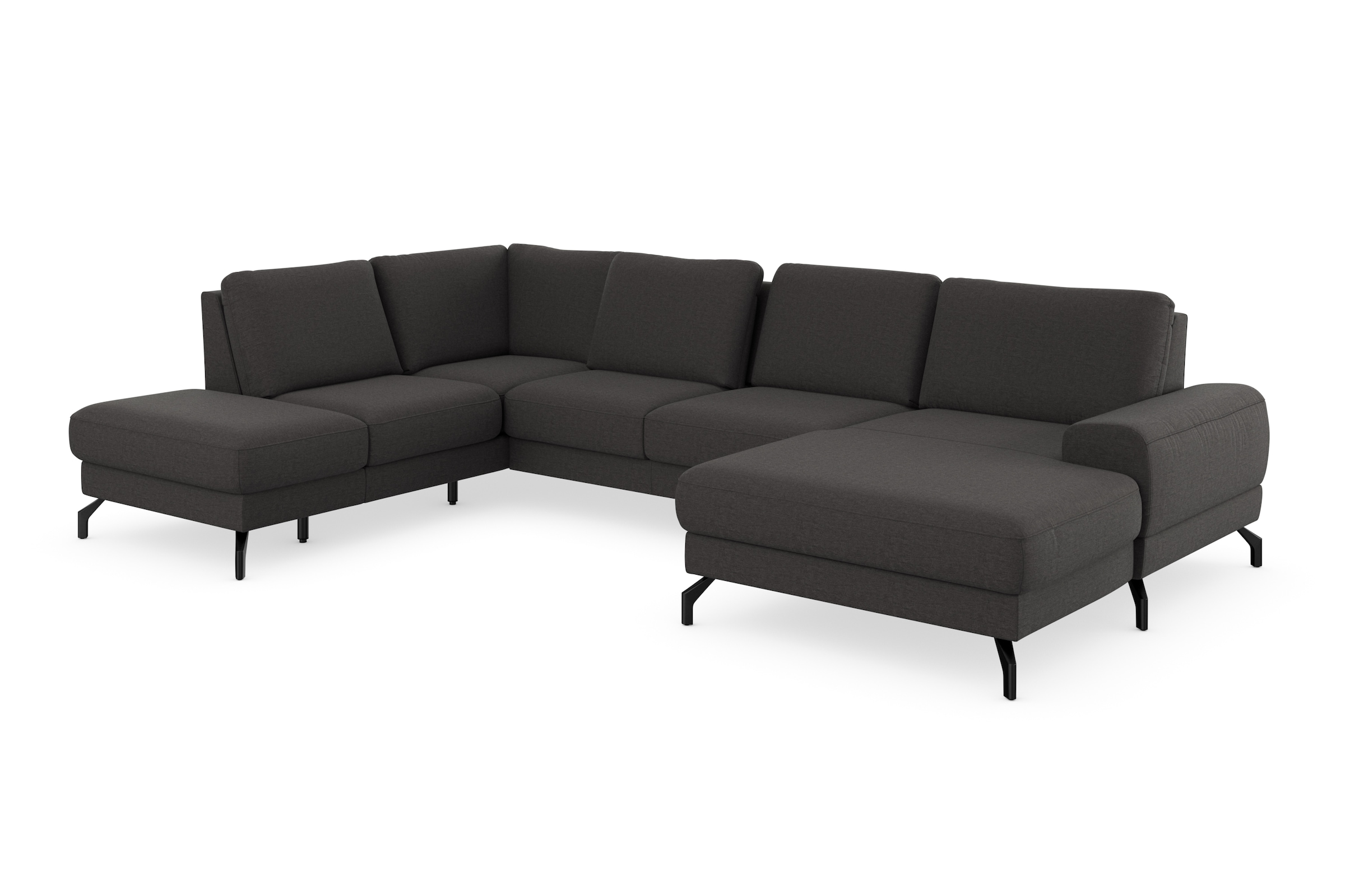 sit&more Wohnlandschaft »Cinturo U-Form«, inklusive Sitztiefenverstellung und Federkern, Sitzhöhe 45 cm