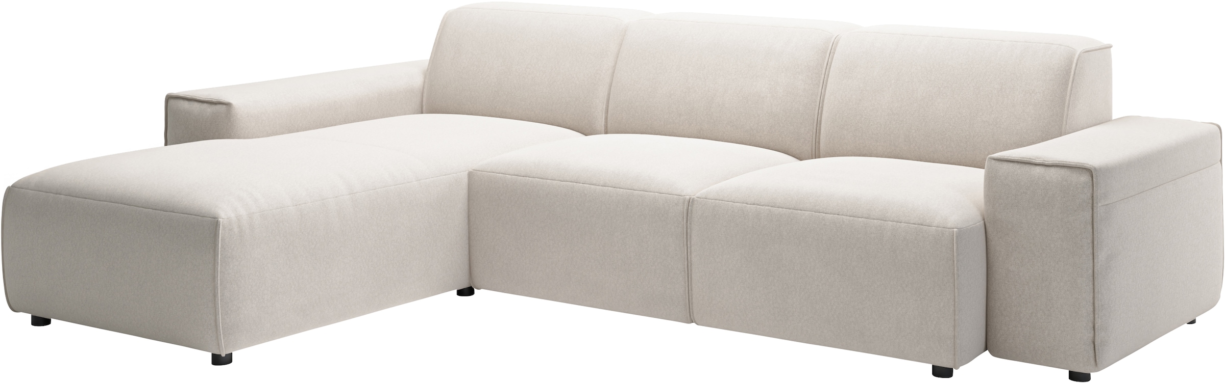 andas Ecksofa »Glimminge L-Form auch in Breitcord, Feincord + Easy care-Bezug,«, Breite 264, Zierkissen