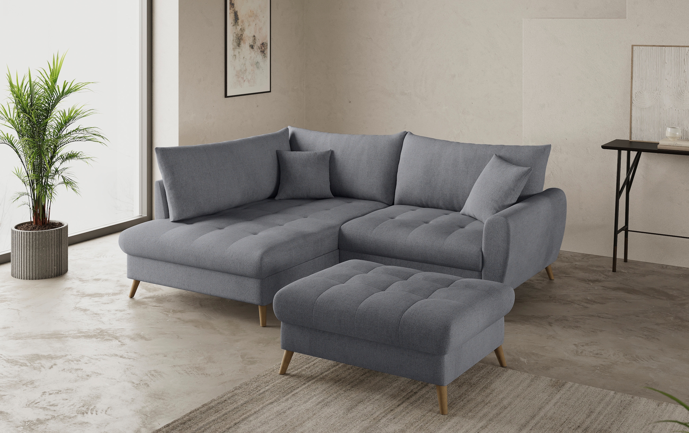 Mr. Couch Hockerbank »Blackburn II«, Passend zu der Garnitur, mit Kaltschaum, bis 140 kg belastbar