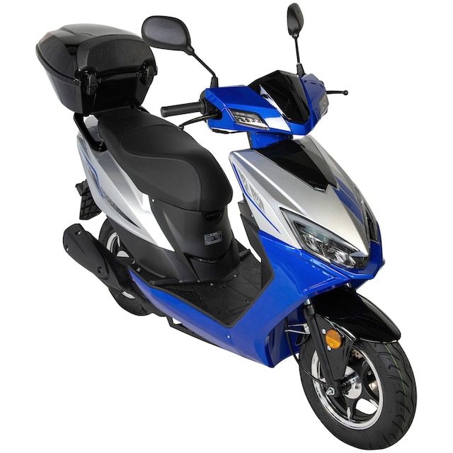 GT UNION Motorroller »Sonic X 50-45«, 50 cm³, 45 km/h, Euro 5, 3 PS,  (Komplett-Set, 2 tlg., mit Topcase), inkl. Topcase online bei