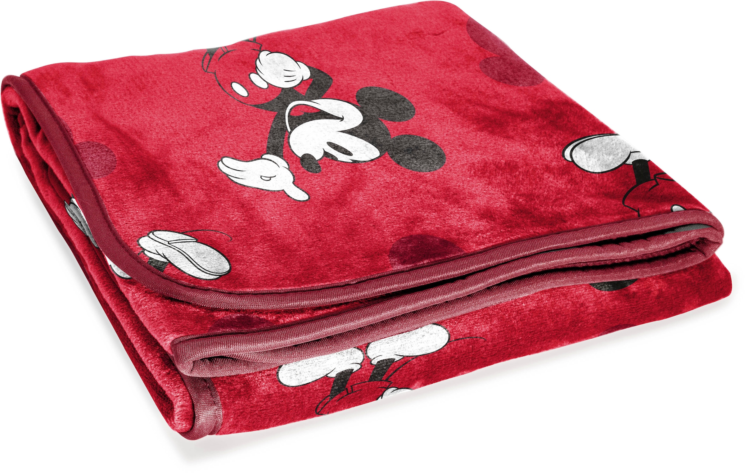 Disney Kinderdecke »Disney Decke Mickey Mouse« rot, gemütlich, 130 x 150 cm