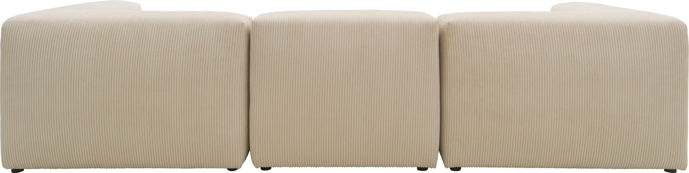 RAUM.ID Big-Sofa »Gerrid«, Cord-Bezug, bestehend aus Modulen: 2 Eck- und ein Mittelelement