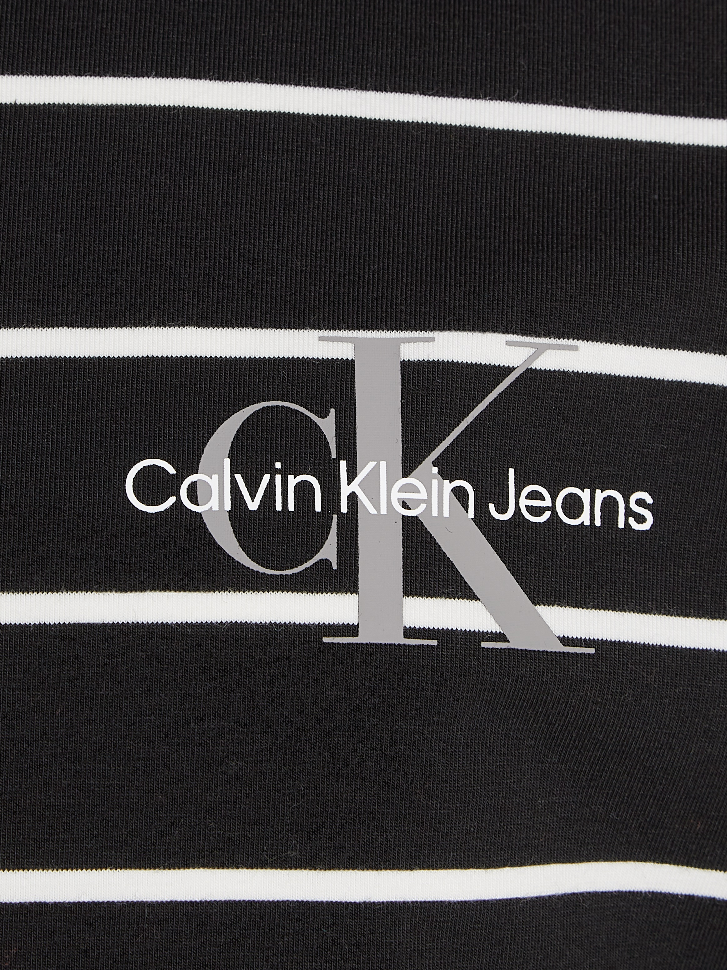 Calvin Klein Jeans Rollkragenshirt »Slim Roll Neck Stripe Ls T-Shirt«, für Kinder bis 16 Jahre und mit Logoschriftzug
