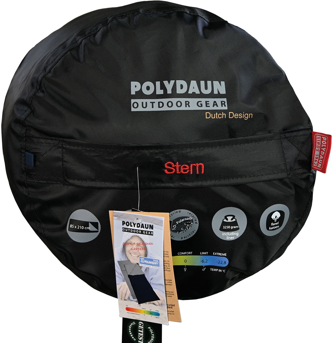 Polydaun Deckenschlafsack »Schlafsack Stern 85x210 cm Antraziet- 4-Jahreszeiten«, (1 tlg.)