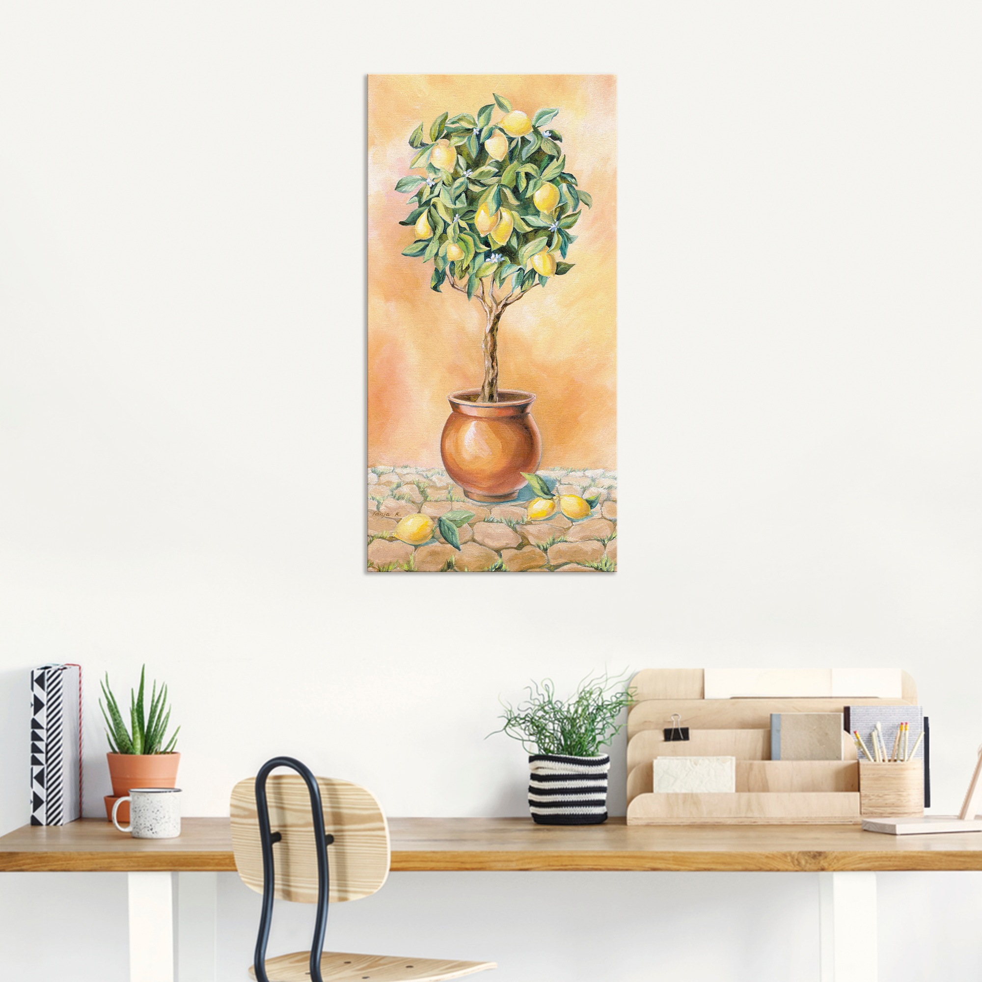 Artland Wandbild »Zitronenbaum I«, Pflanzen, (1 St.), als Alubild, Outdoorbild, Leinwandbild in verschied. Größen
