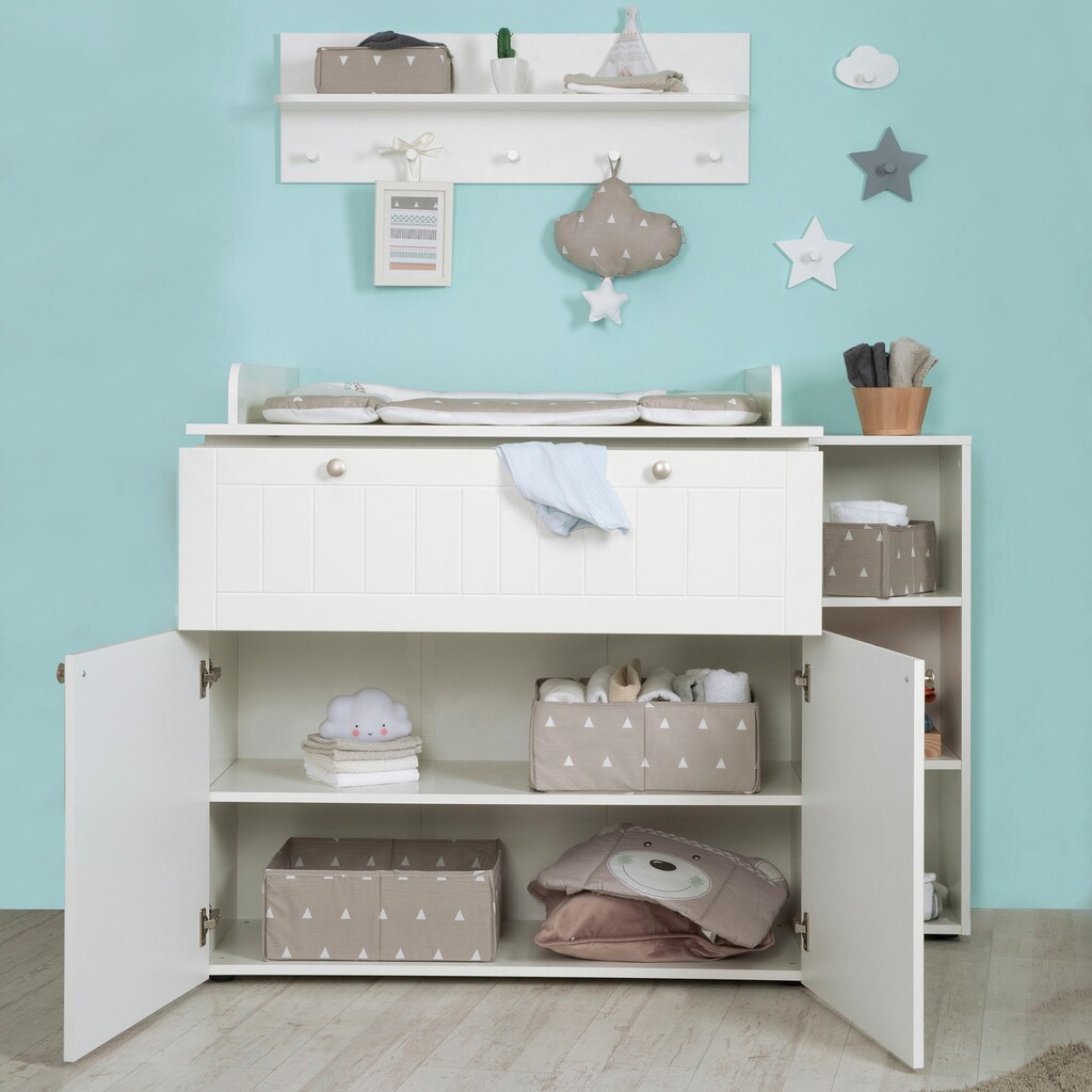 roba® Babymöbel-Set »Mia«, (Spar-Set, 2 St., Kinderbett, Wickelkommode)