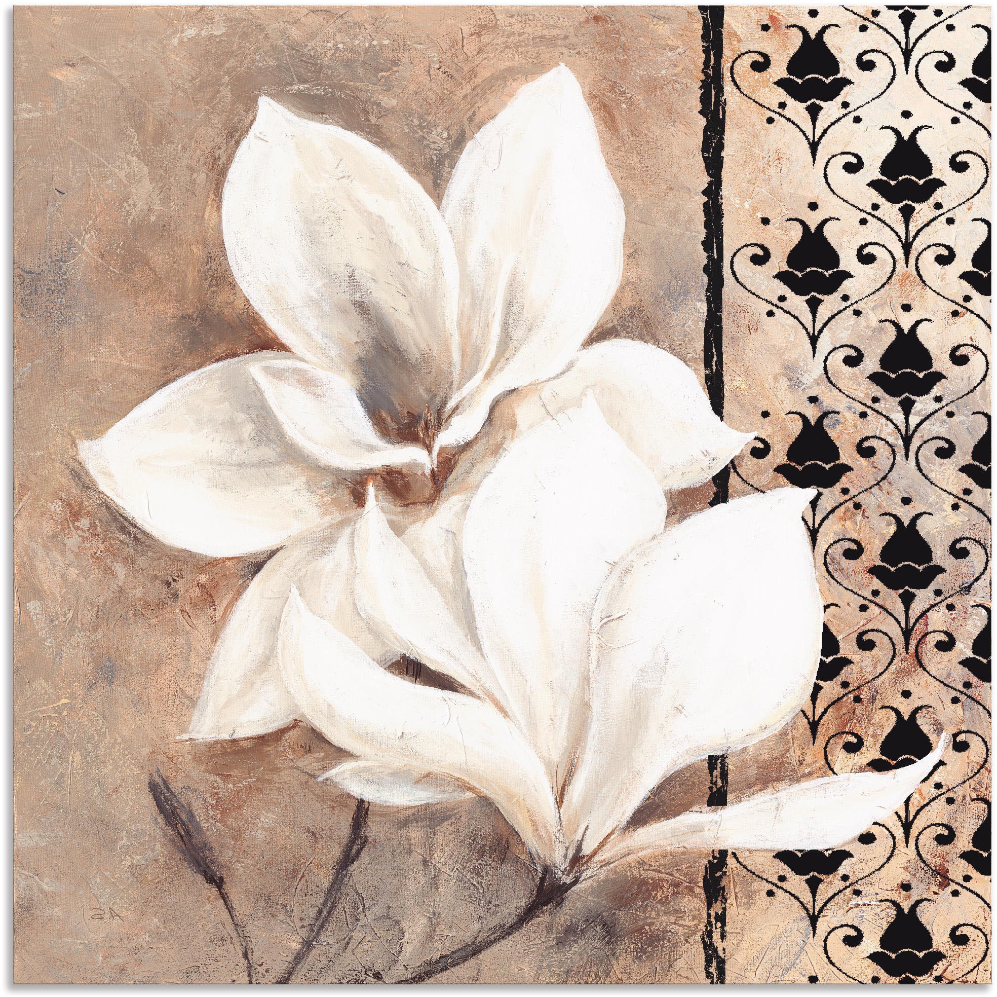 Artland Wandbild »Klassische Magnolien«, Blumenbilder, (1 St.), als  Alubild, Leinwandbild, Wandaufkleber oder Poster in versch. Größen auf  Rechnung bestellen