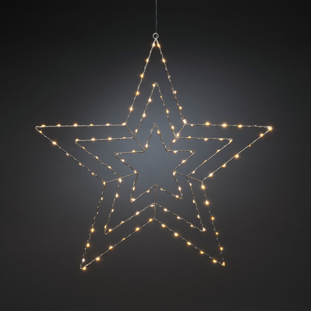 KONSTSMIDE LED Stern »Weihnachtsstern, Weihnachtsdeko«, 112 flammig-flammig