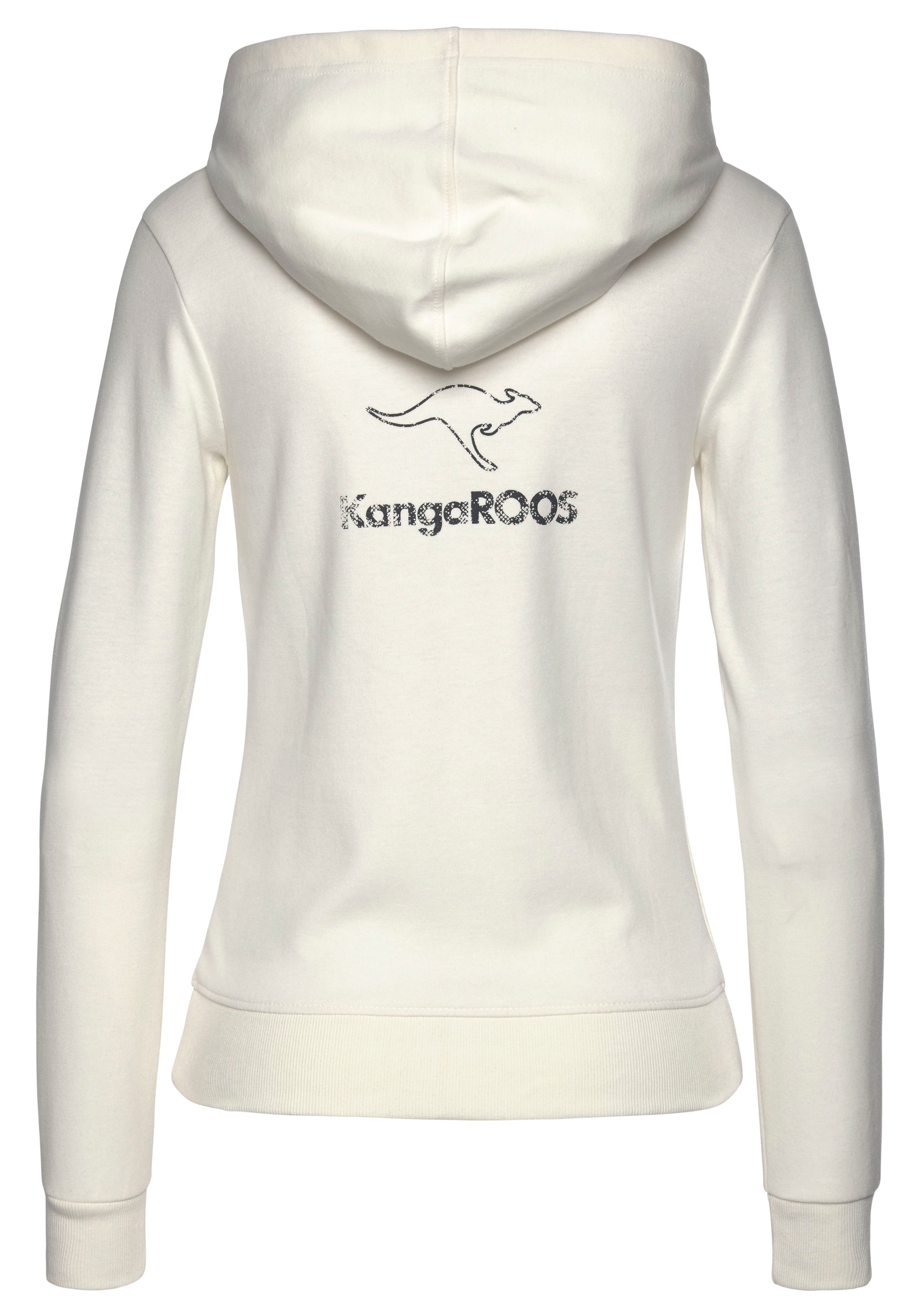 KangaROOS Sweatjacke, mit großem Logodruck auf dem Rücken, Loungeanzug