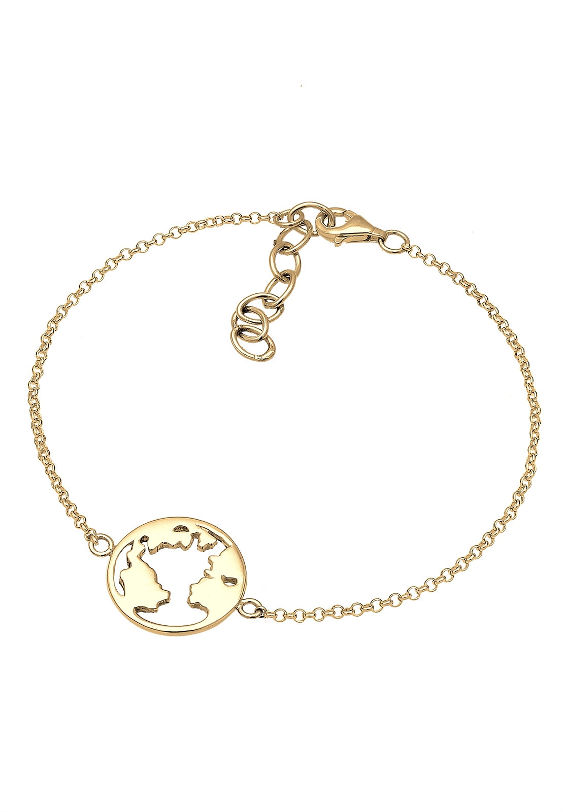Elli Armband »Weltkugel Globus Reise Travel Cut Out 925er Silber«