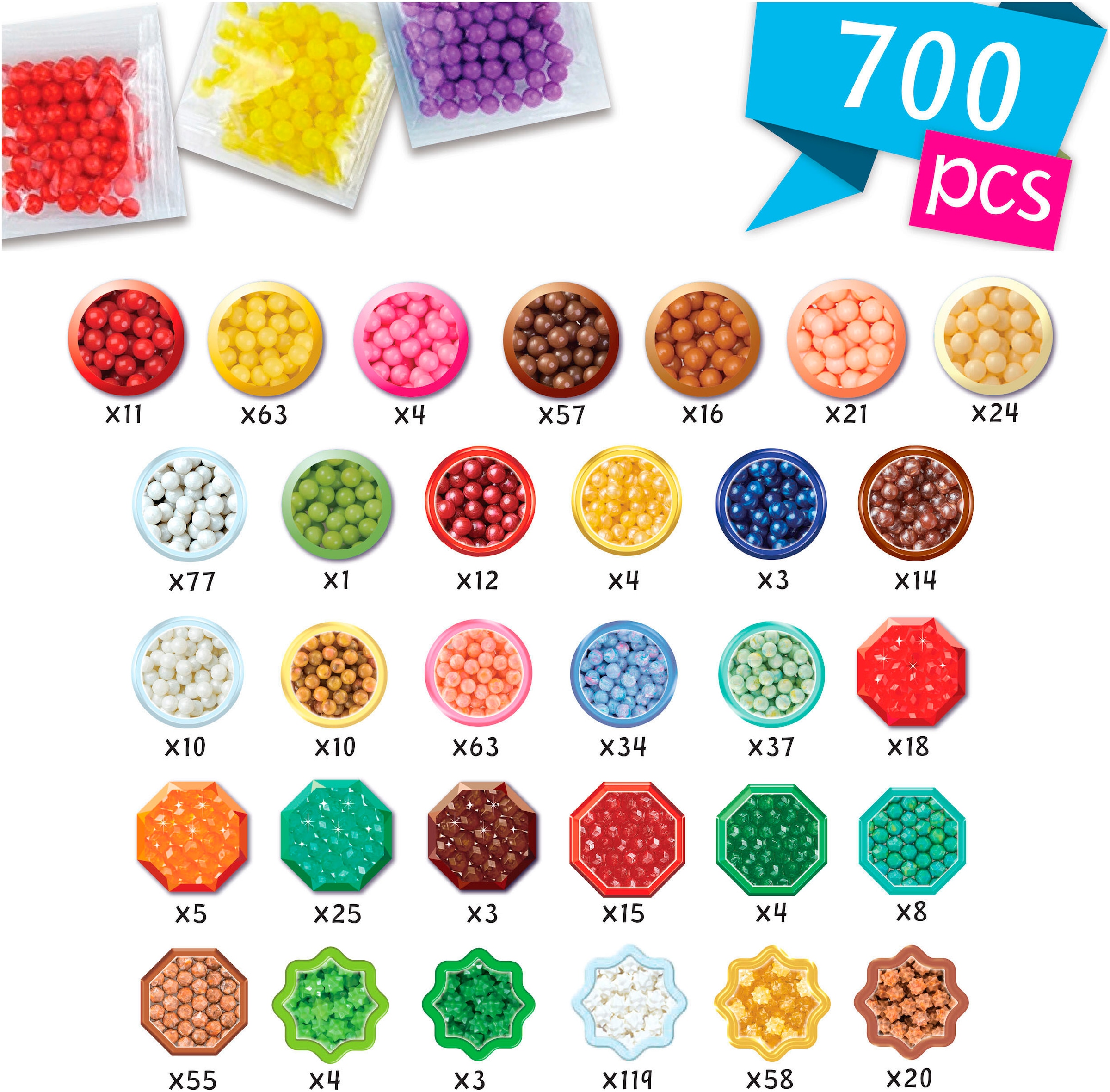 Aquabeads Kreativset »Süßigkeiten Anhänger Bastelset«