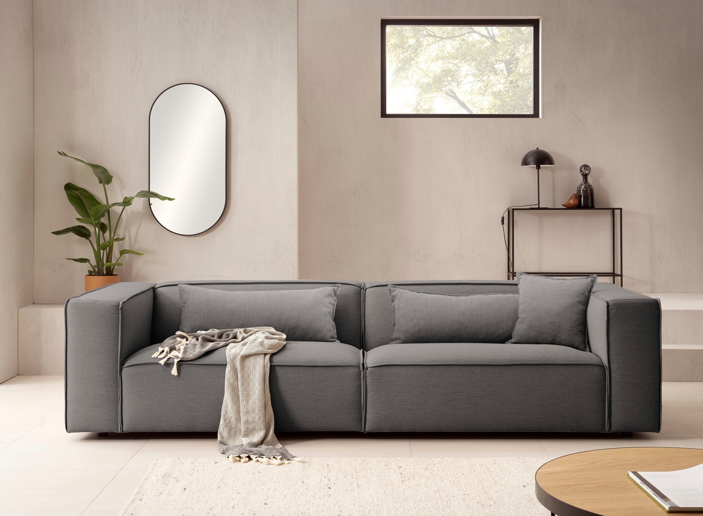 LeGer Home by Lena Gercke 3-Sitzer »PIARA, Couch mit Kedernaht, Sofa in Cor günstig online kaufen
