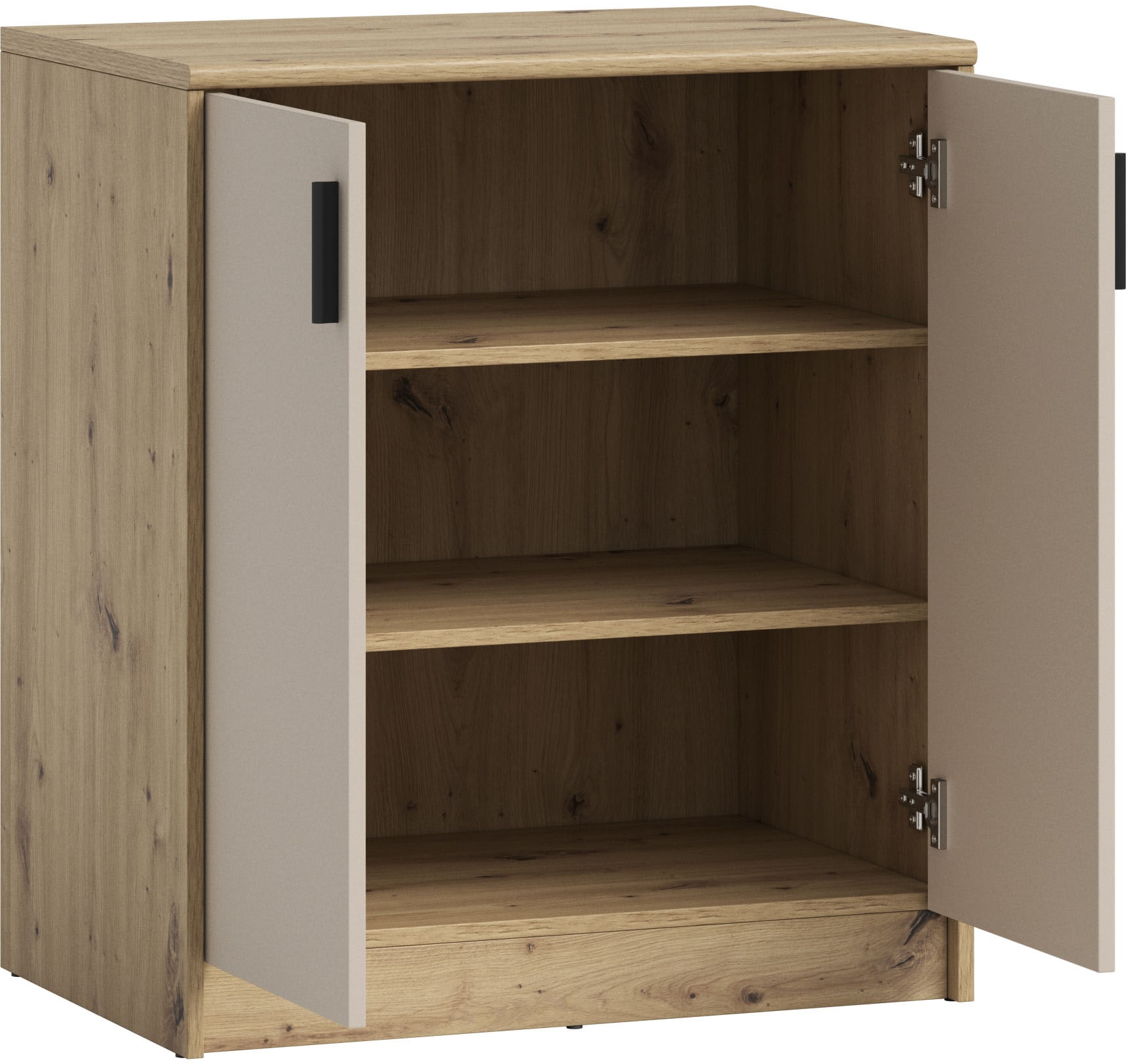 HBZ Sideboard »Nelly Kommode, BxHxT 74x86x50cm«, (1 St.), Breite 74cm, Einlegeböden verstellbar, foliert