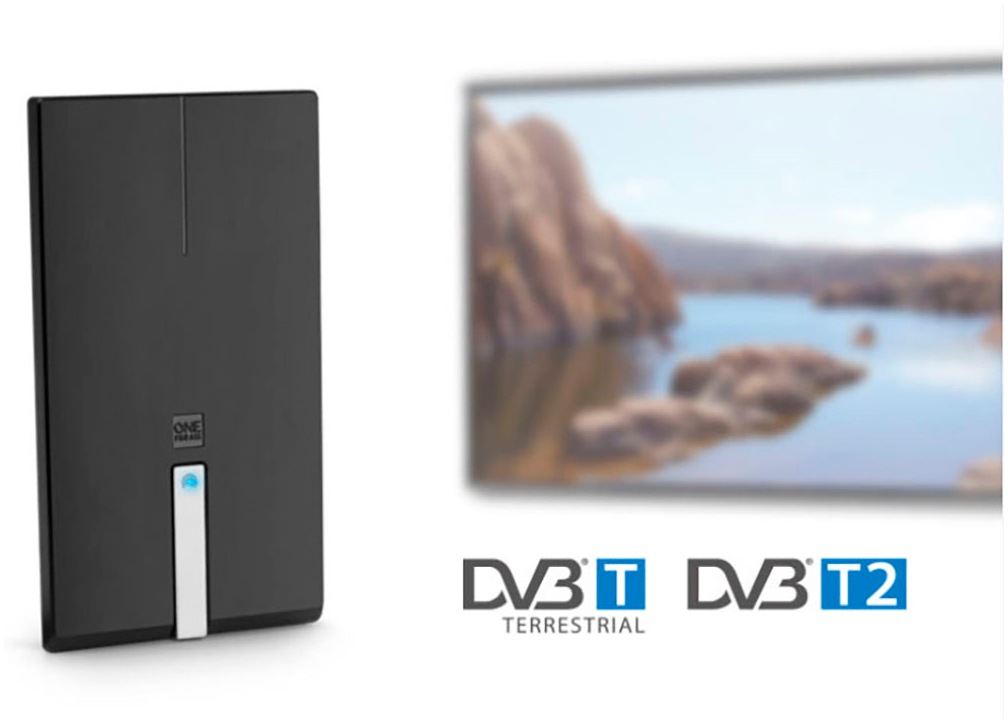 One for All Innenantenne »SV9425-5G« DVB-T | DVB-T2 für Innenbereich Verstärkung 18 dB Premium Antenne 5G