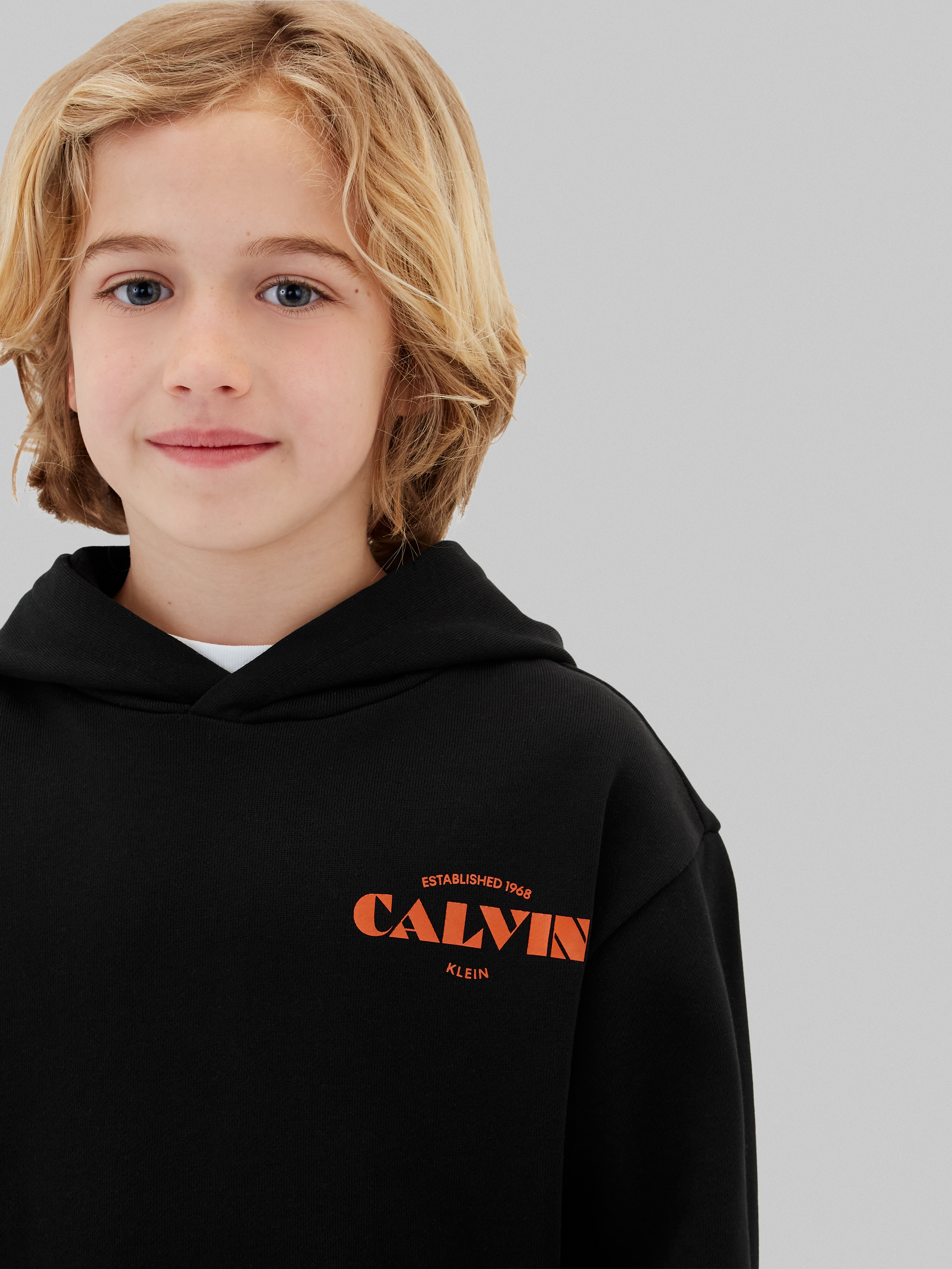 Calvin Klein Jeans Kapuzensweatshirt »CALVIN SMALL CHEST PRINT HOODIE«, Regular fit mit Kapuze

