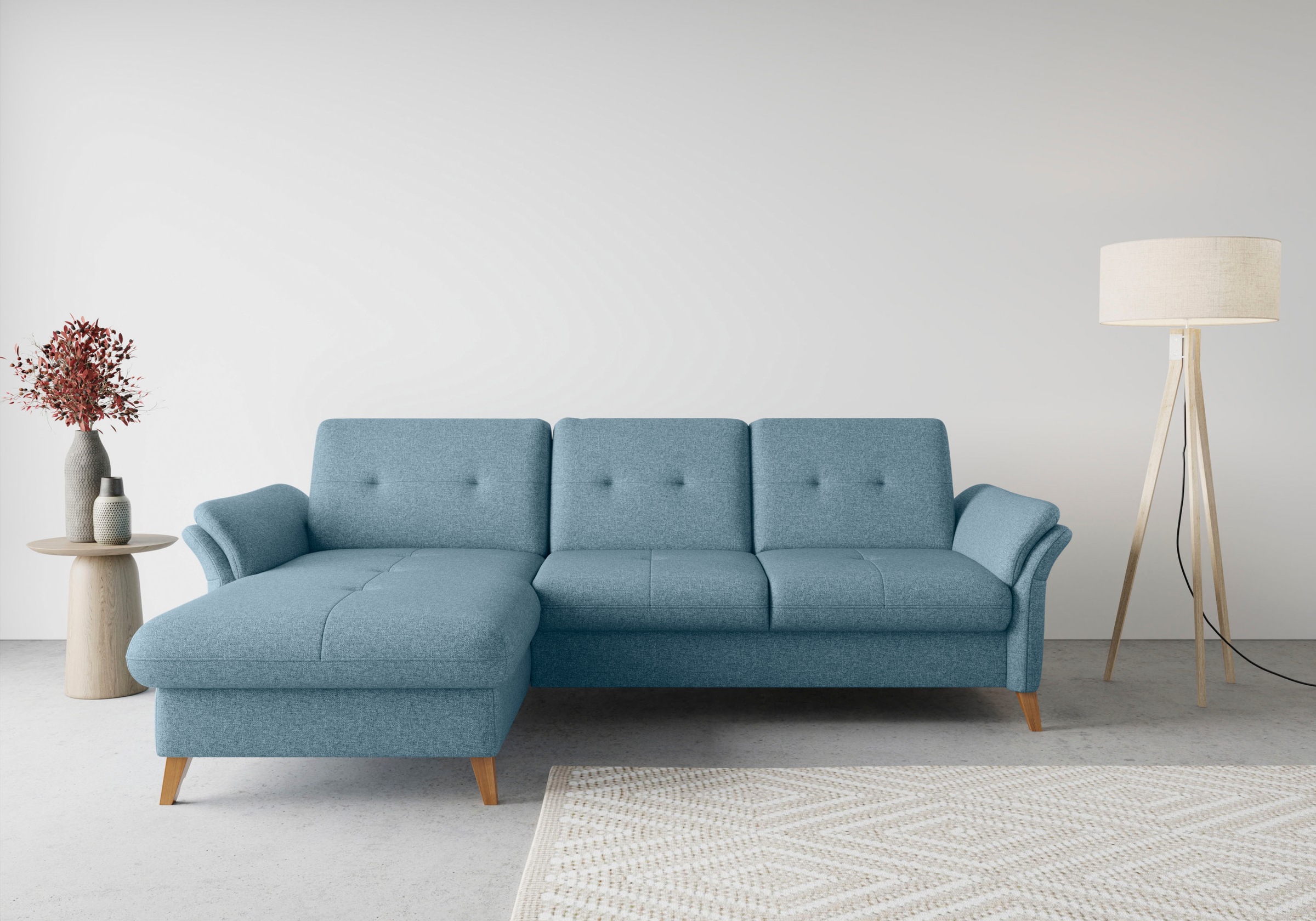 sit&more Ecksofa »Göteborg«, Sitztiefenverstellung und Federkern, wahlweise günstig online kaufen