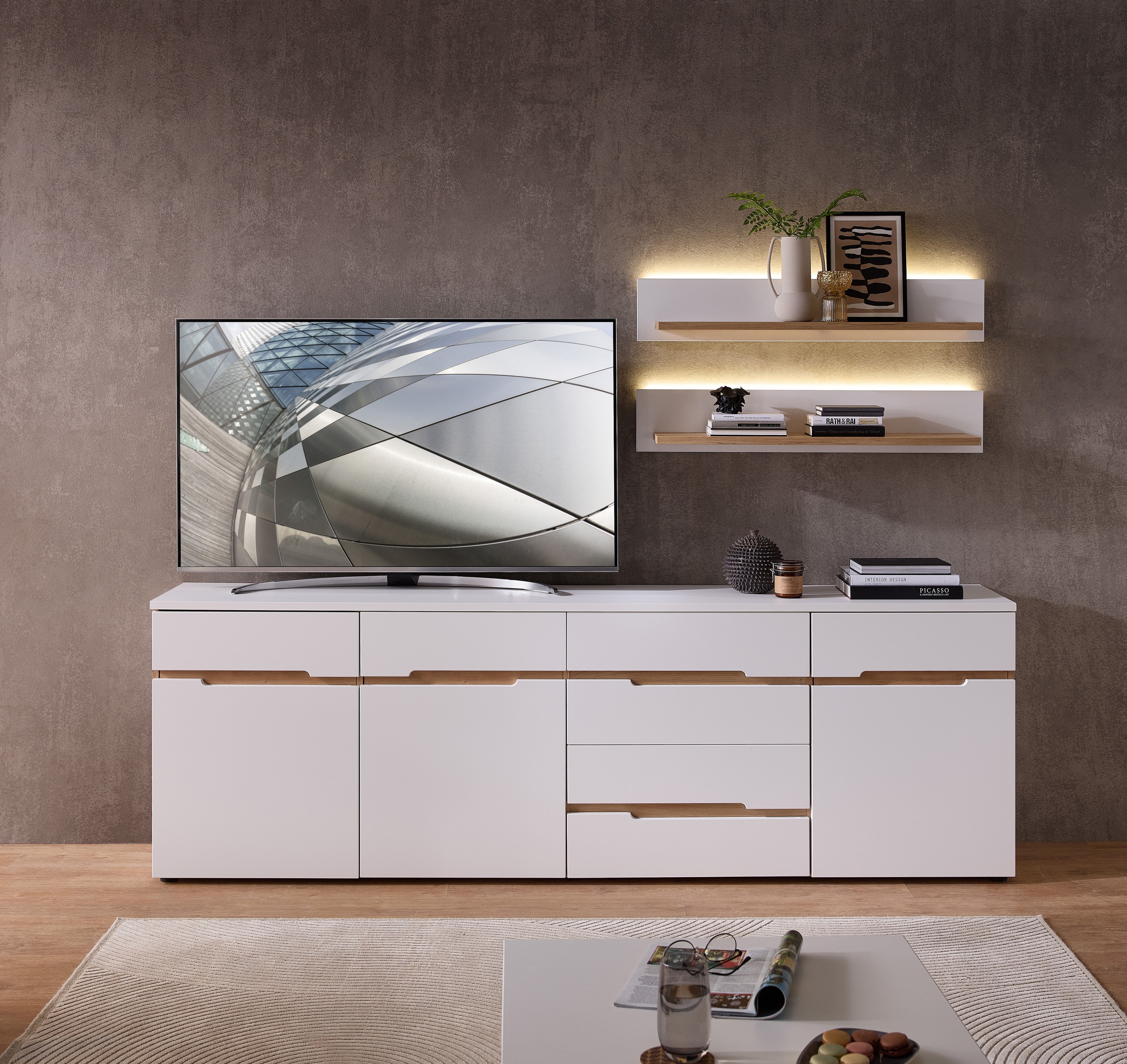 Innostyle Wandboard »Memphis 2er Set Wandboard, 100x15x23cm (B/H/T)«, LED-Beleuchtung