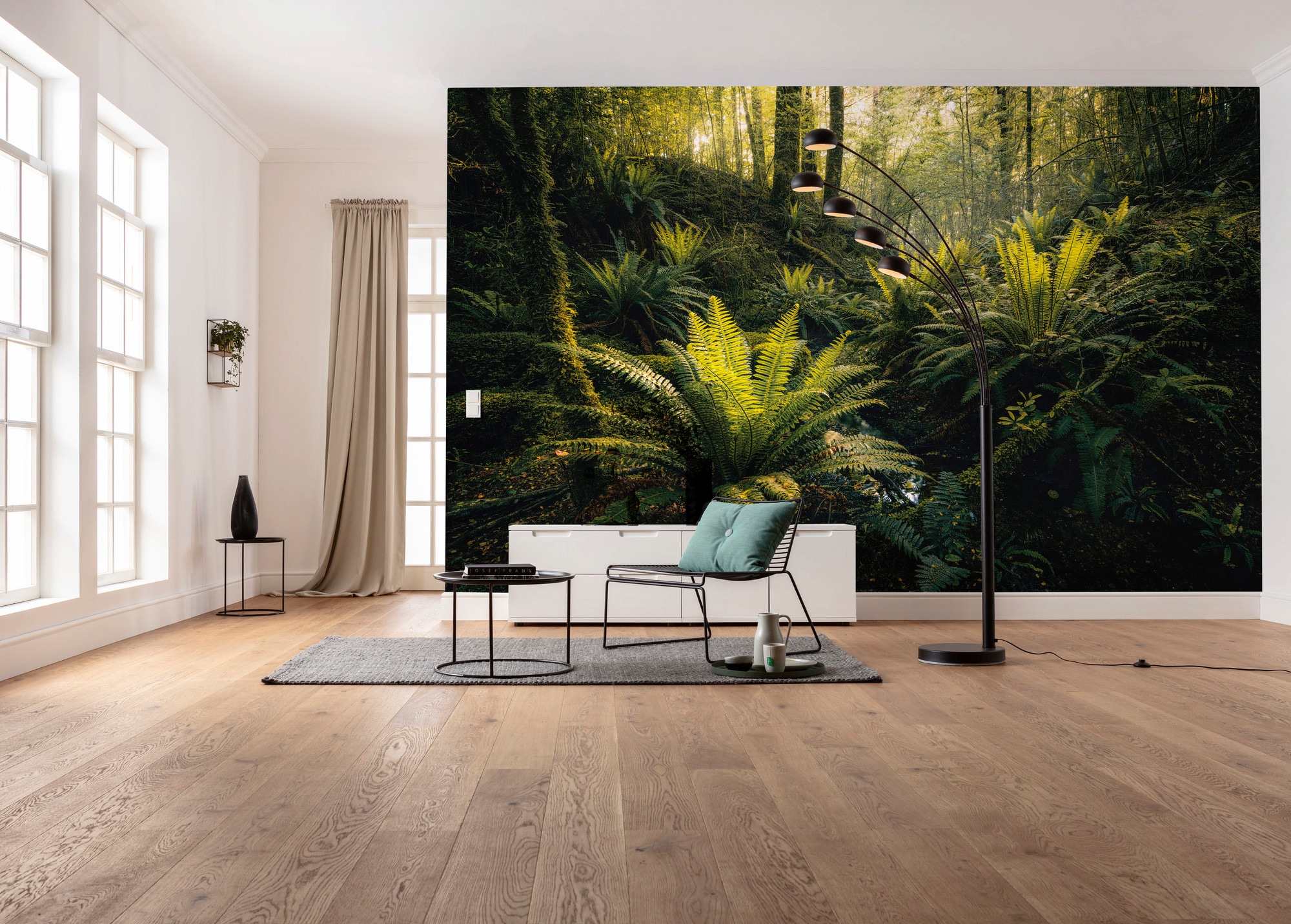 Komar Vliestapete »Digitaldruck Vlies -  Fjordland Woods - Größe 450 x 280 cm« bedruckt glatt Wohnzimmer, Schlafzimmer