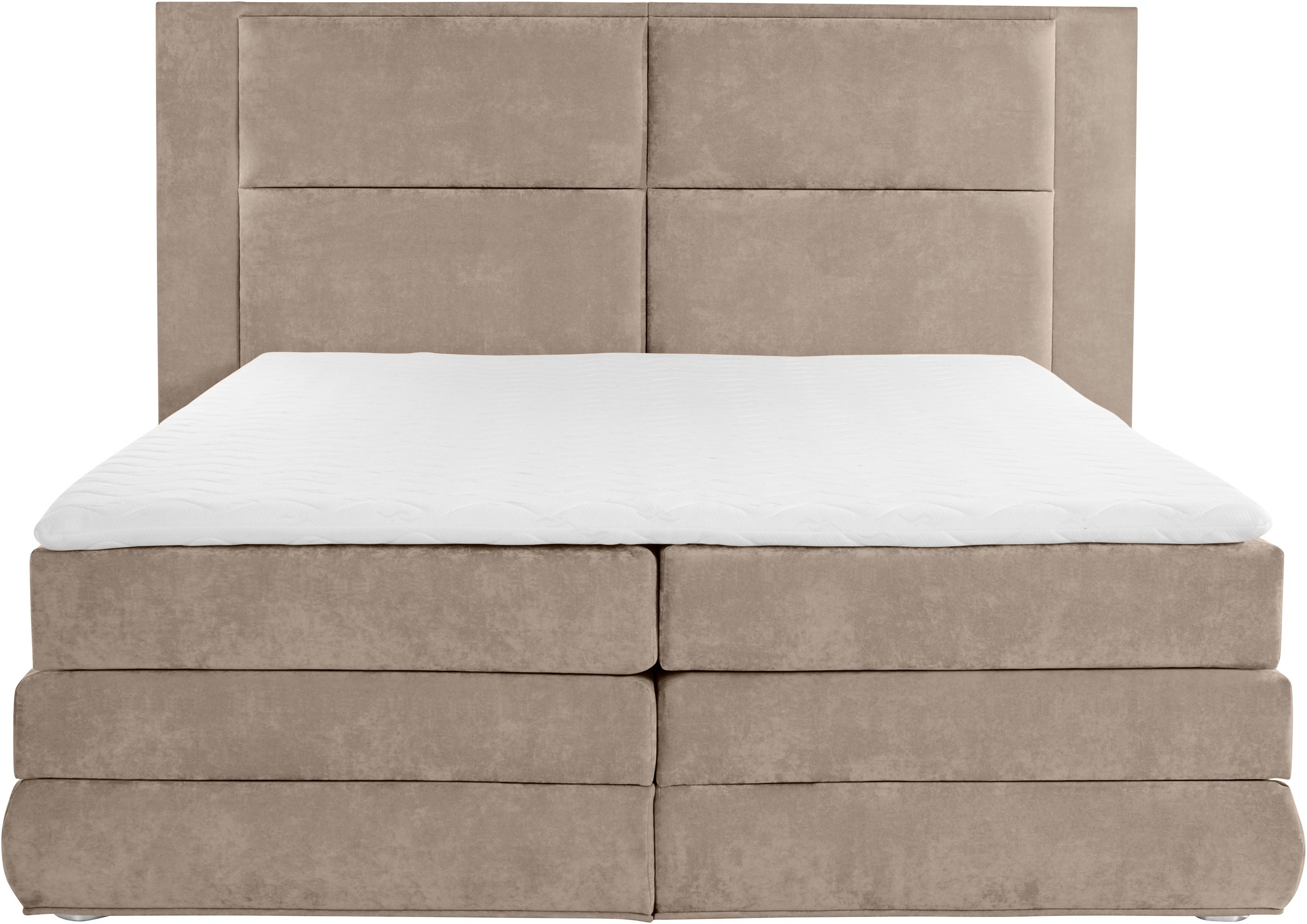 COLLECTION AB Boxspringbett Copenhagen, inklusive Bettkasten und Topper, wahlweise mit LED-Beleuchtung