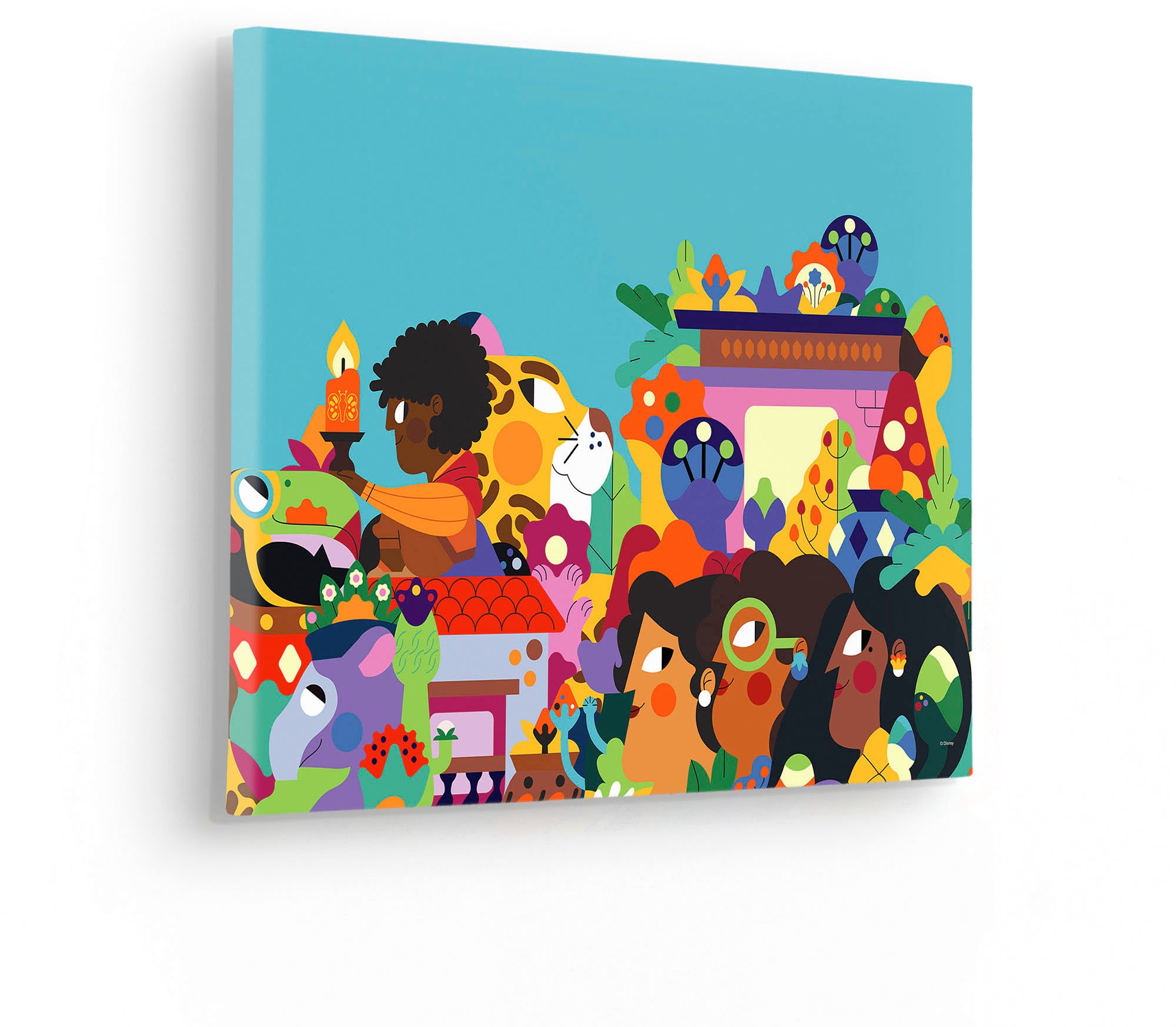 Komar Leinwandbild »Encanto Colours of Columbia - Größe 30 x 40 cm«, Disney, (1 St., 30 x 40 cm (Breite x Höhe), Keilrahmenbild mit Echtholzrahmen, Kinderzimmer