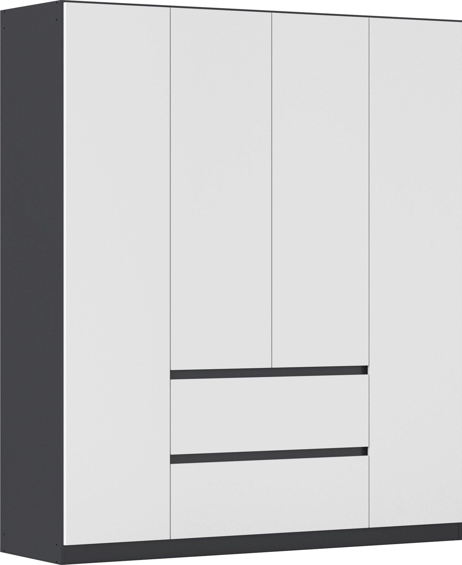 rauch Drehtürenschrank »Kleiderschrank Schrank Garderobe Garderobenschrank MAINZ«, grifflose Front, Außentüren mit Push-to-Open Funktion MADE IN GERMANY