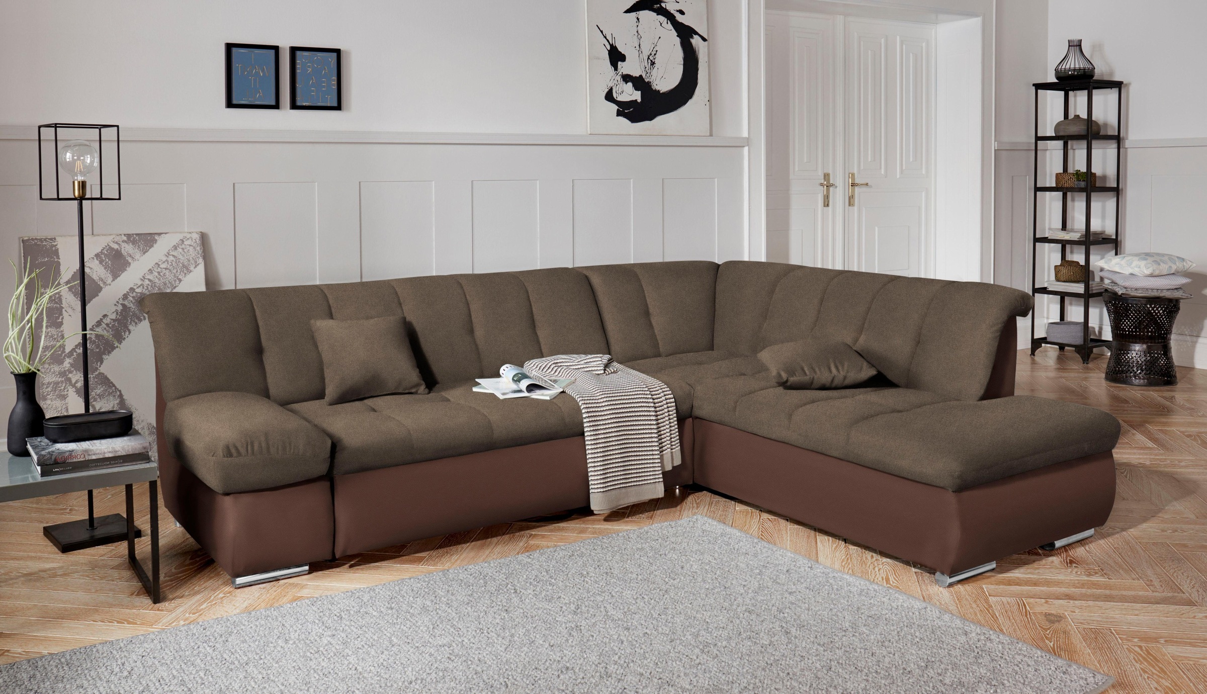 DOMO collection Ecksofa »Mona L-Form bequem und komfortabel, Breite 271cm, günstig online kaufen