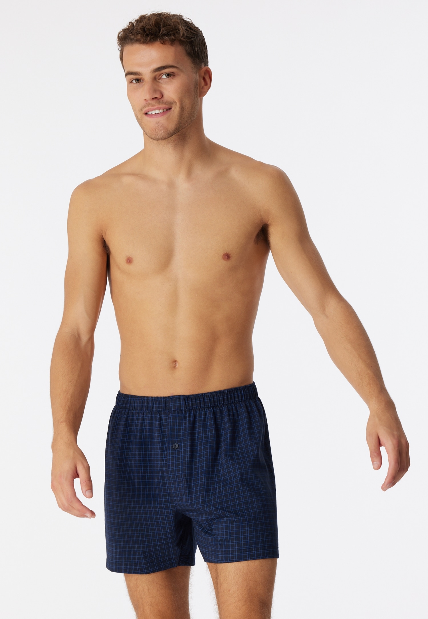 Schiesser Boxershorts »Cotton Casual«, mit Eingriff, kariert
